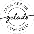 Para servir gelado com gelo
