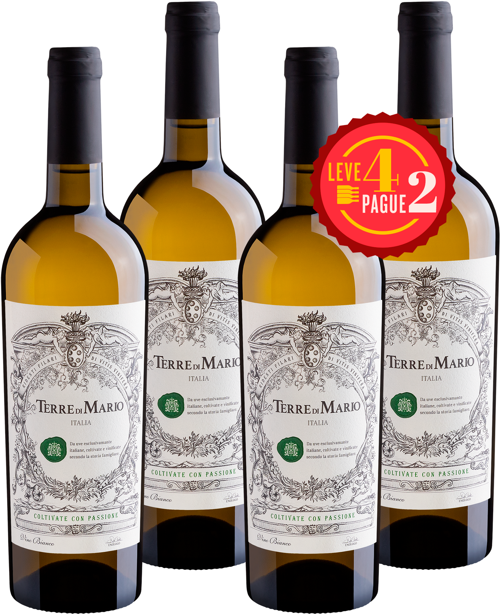 Leve 4 Pague 2 Terre di Mario Vino Bianco-Abboccato