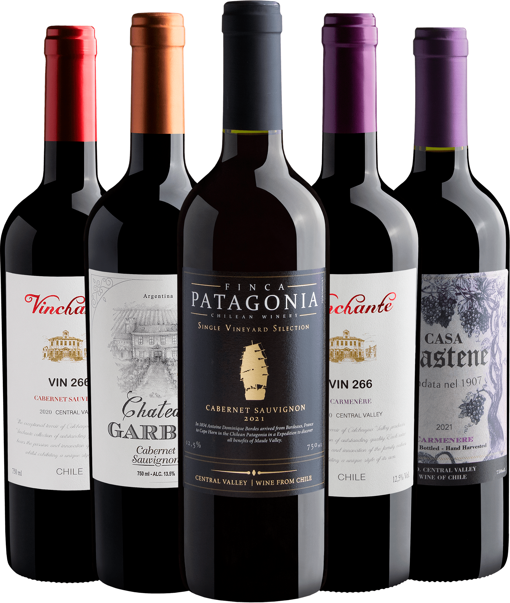 Kit Cabernet Sauvignon + Carménère por R$29,90 cada