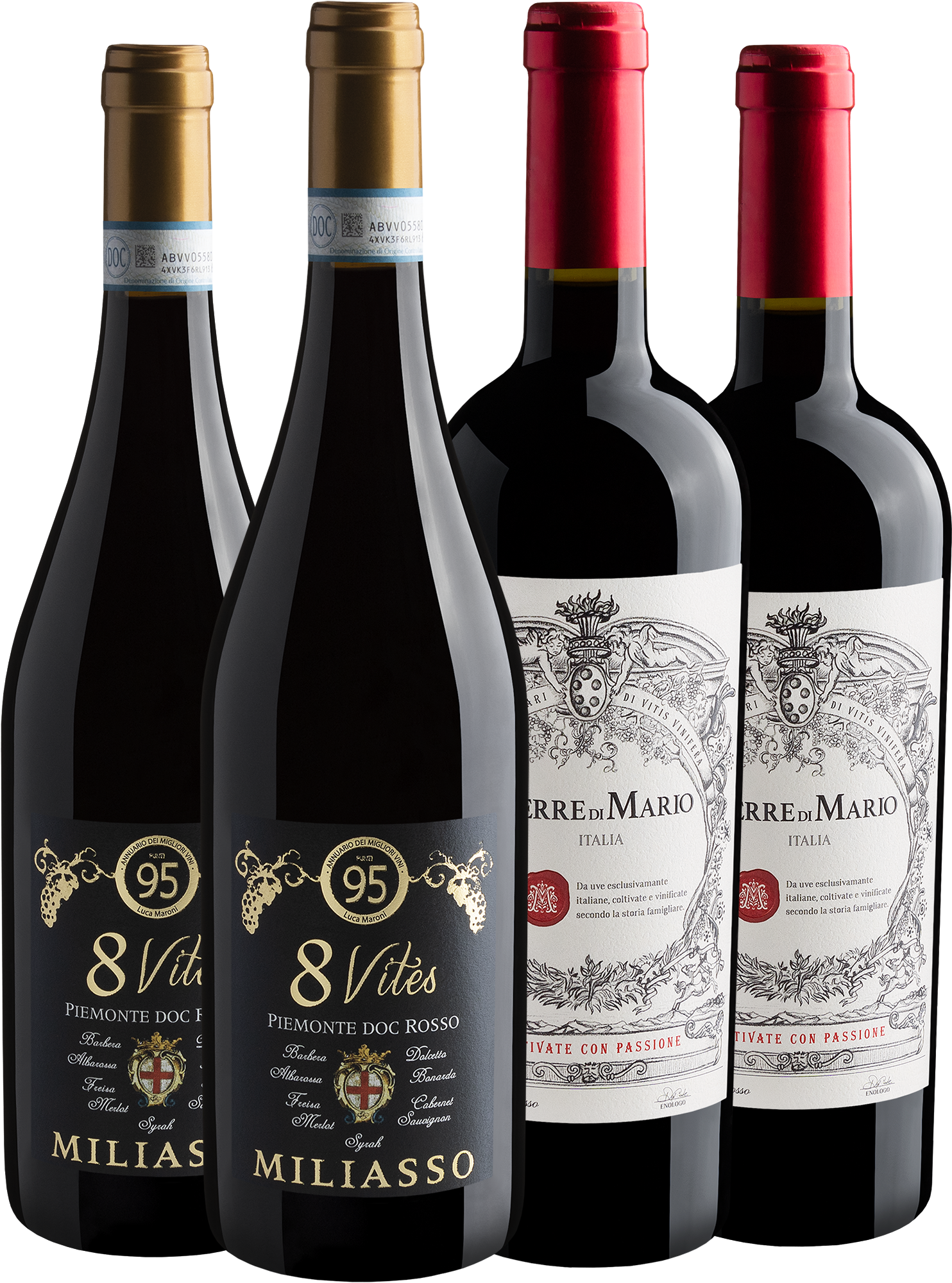 Kit 2 Miliasso 8 Vites + 2 Terre di Mario por R$44,90 cada + Frete Grátis