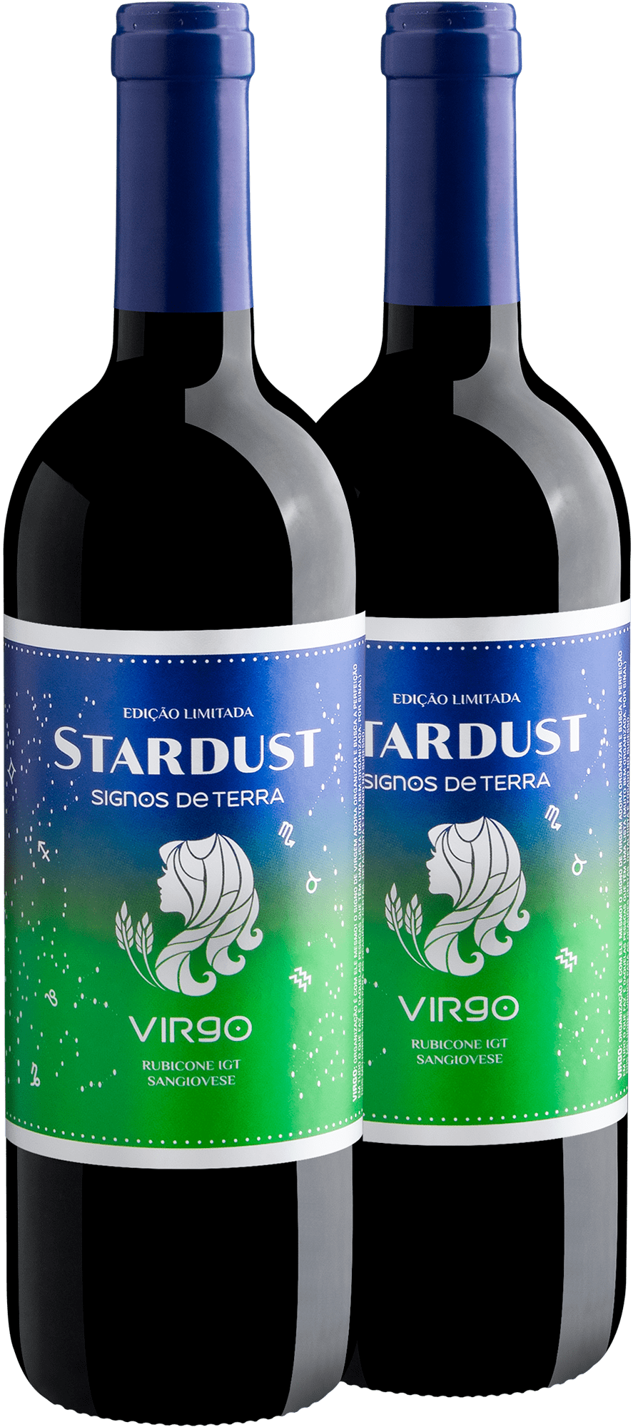 Kit 2 Stardust Edição Limitada Virgo Sangiovese por R$39,90 cada garrafa