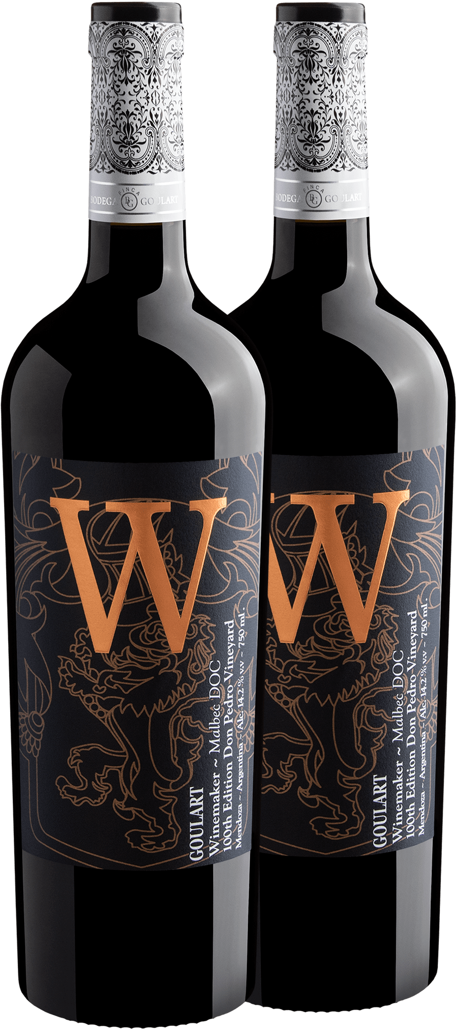 Kit 2 Goulart W Winemaker Malbec 100th Edition por R$79,90 cada garrafa