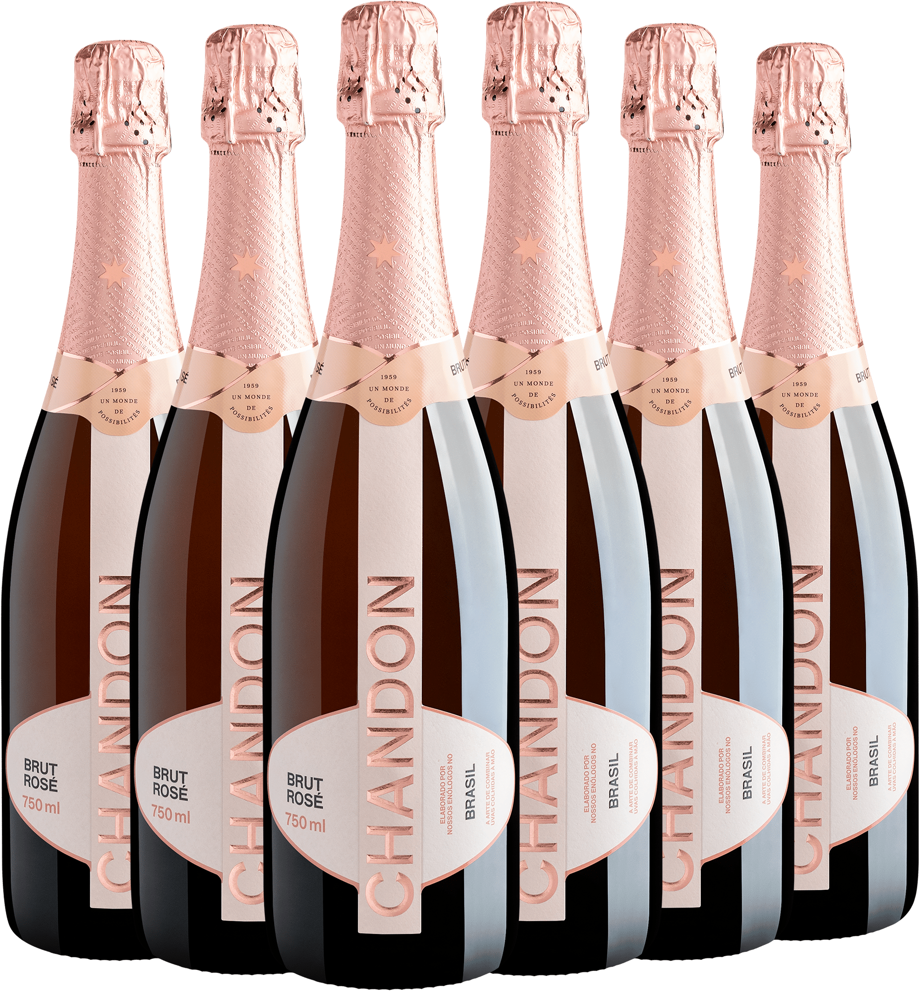 Kit Sexteto Chandon Reserve Brut Rosé