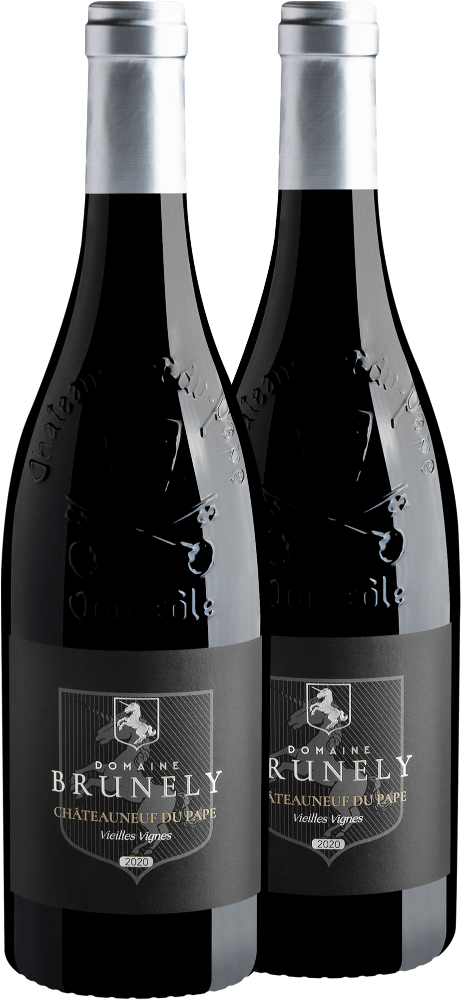 Kit 2 Domaine Brunely Vieilles Vignes Châteauneuf-du-Pape AOP por R$249,90 cada garrafa
