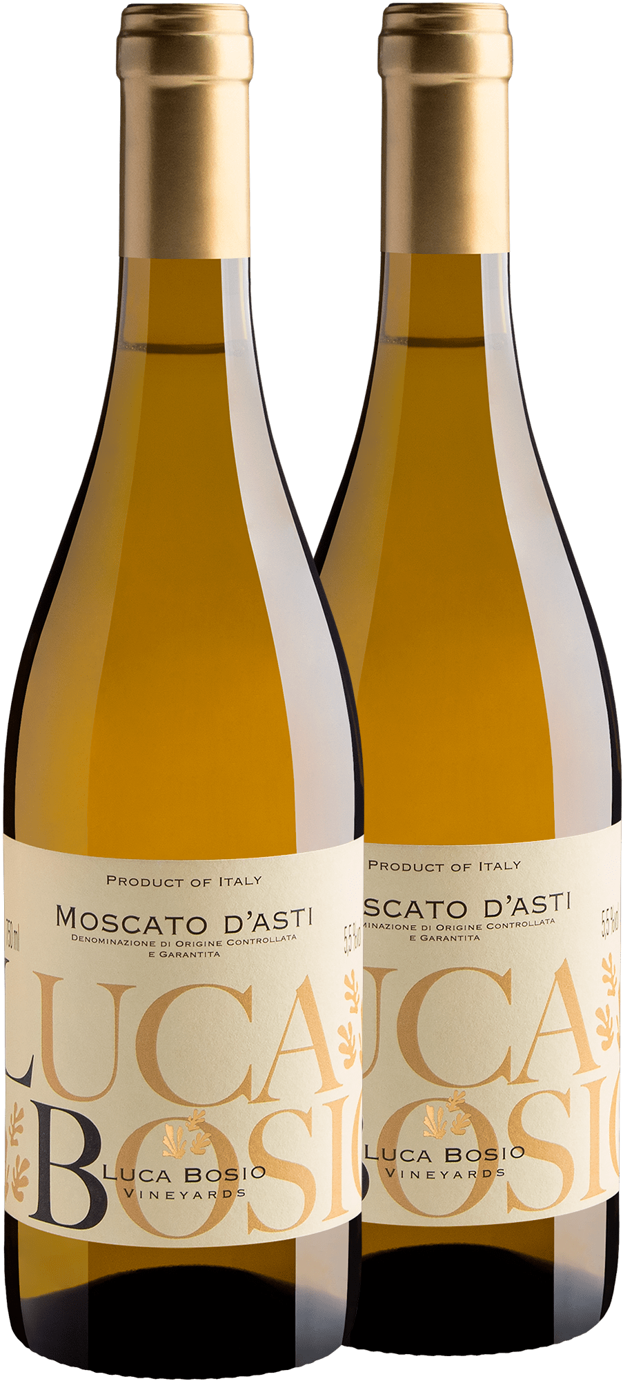 Kit 2 Luca Bosio Vineyards Moscato d'Asti por R$69,90 cada garrafa