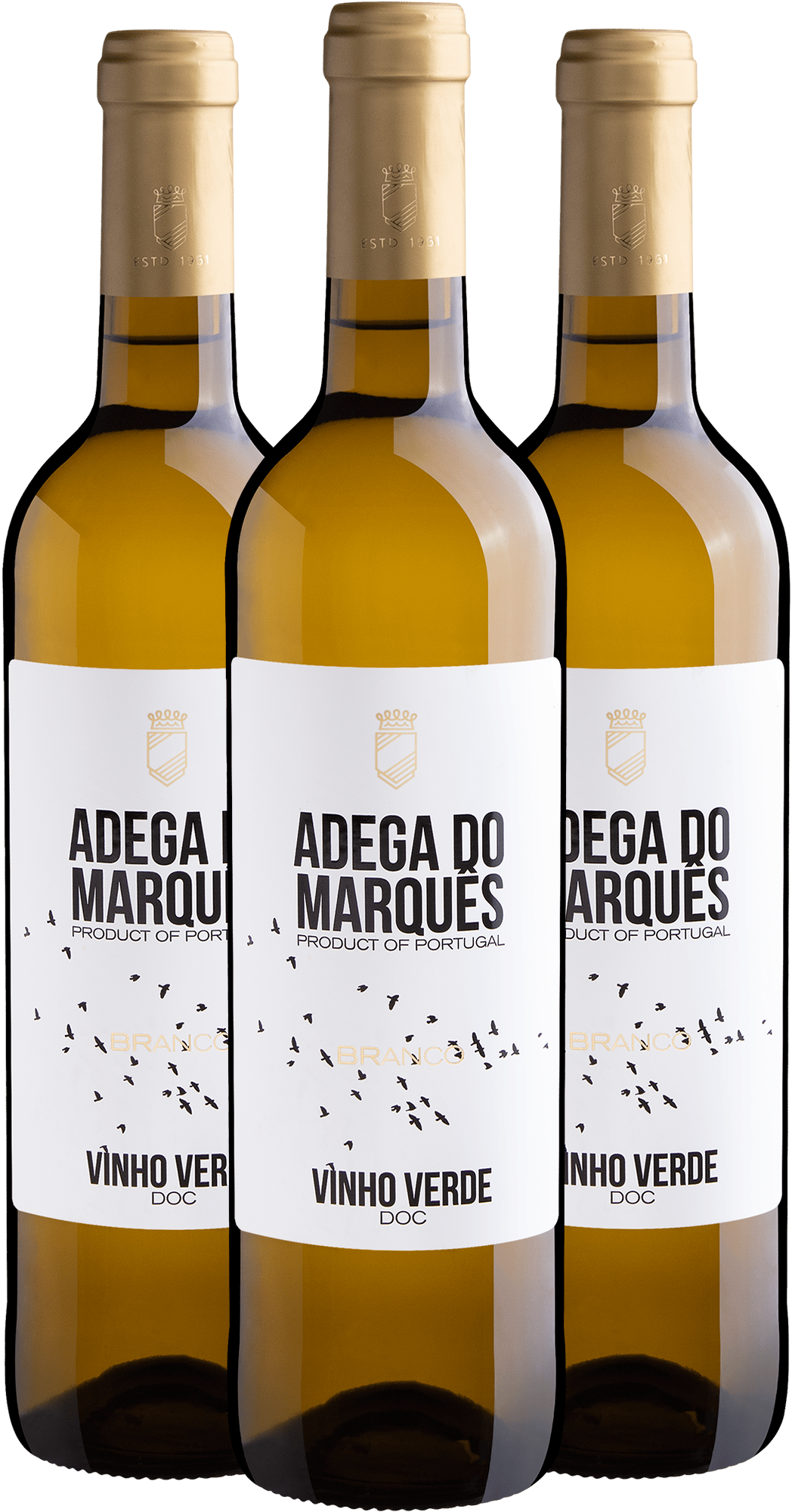 Kit 3 Adega do Marquês Branco Vinho Verde DOC por R$39,90 cada garrafa