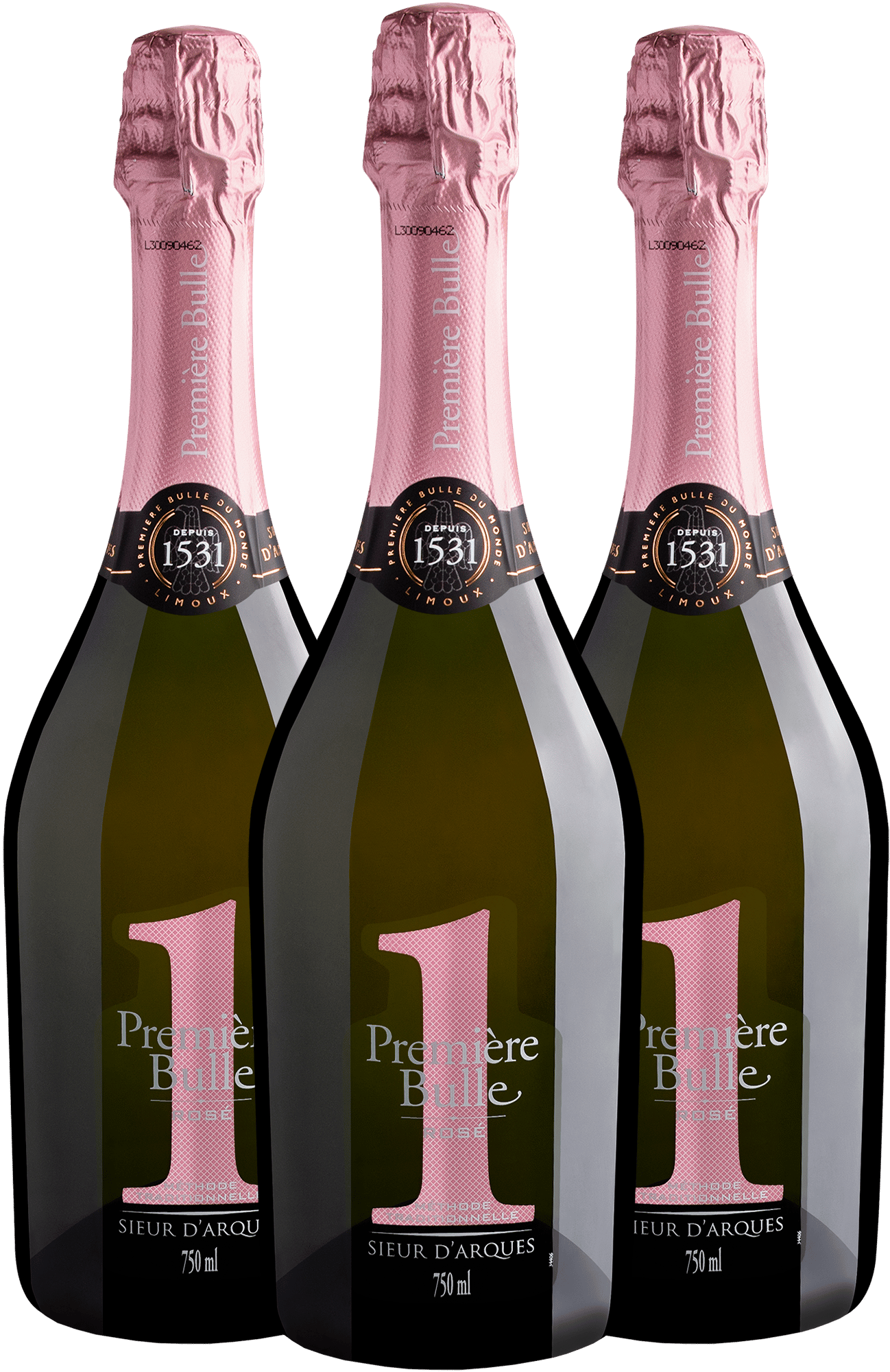 Kit 3 Première Bulle Nº1 Crémant de Limoux AOC Rosé Brut por R$109,90 cada garrafa