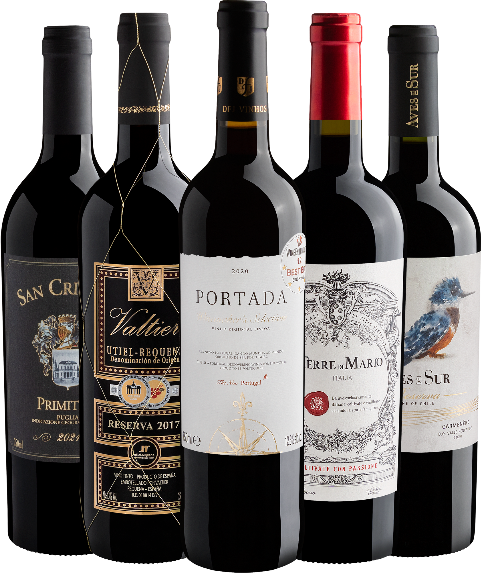 Kit 5 Best Sellers por R$39,90 cada garrafa + Frete Grátis*