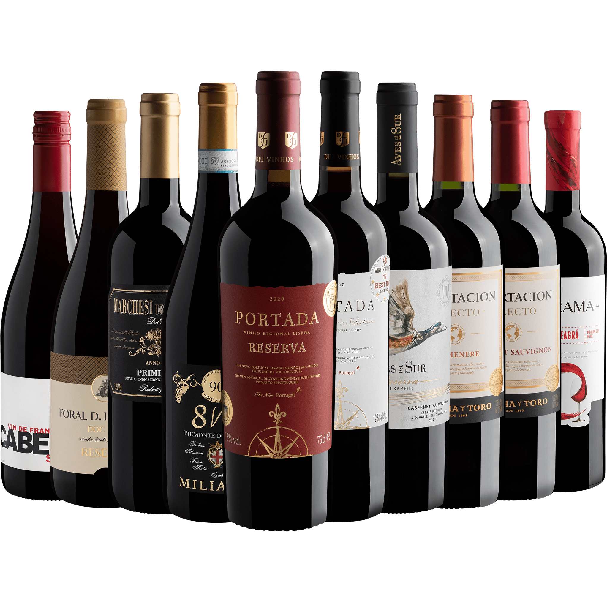 Kit 10 Best Sellers por R$39,90 cada garrafa