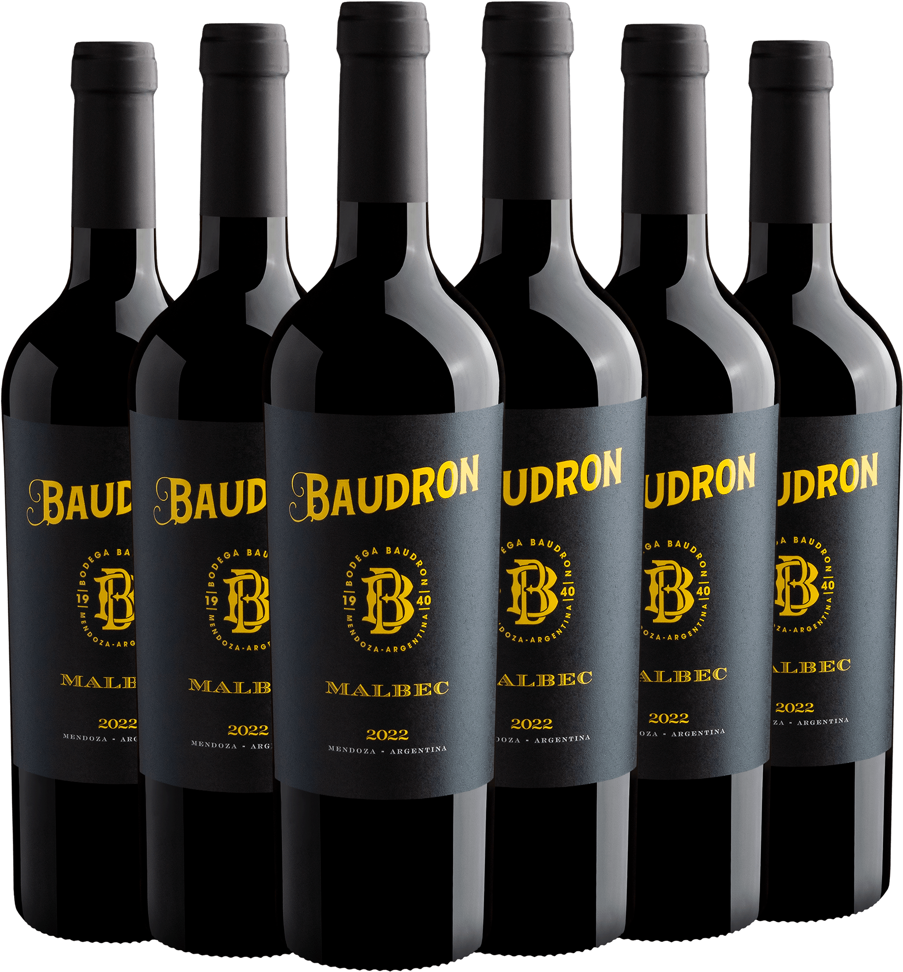 Kit 6 Baudron Malbec + Frete Grátis*
