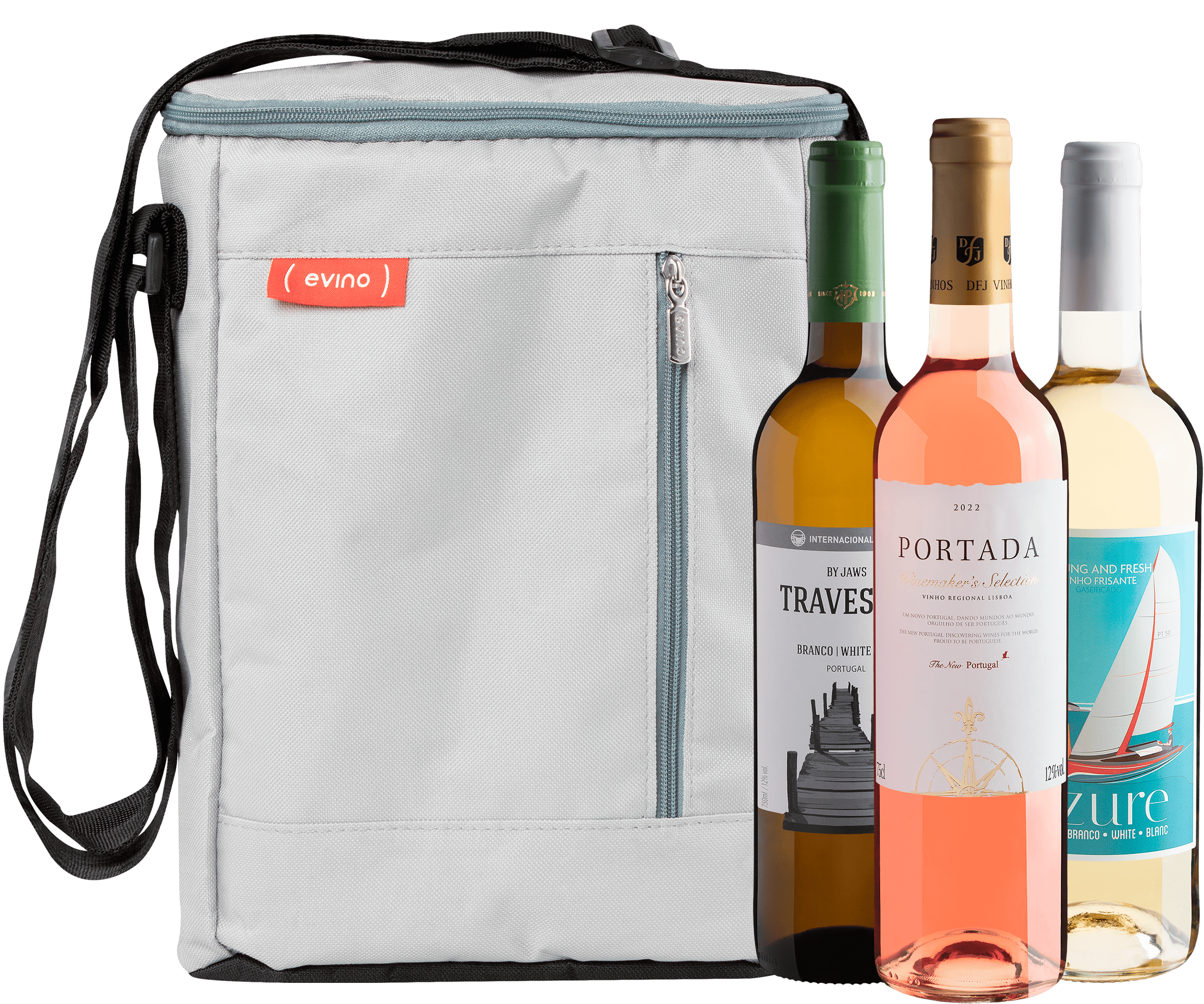 Kit 3 Vinhos Refrescantes Portugueses + Bolsa Térmica Exclusiva