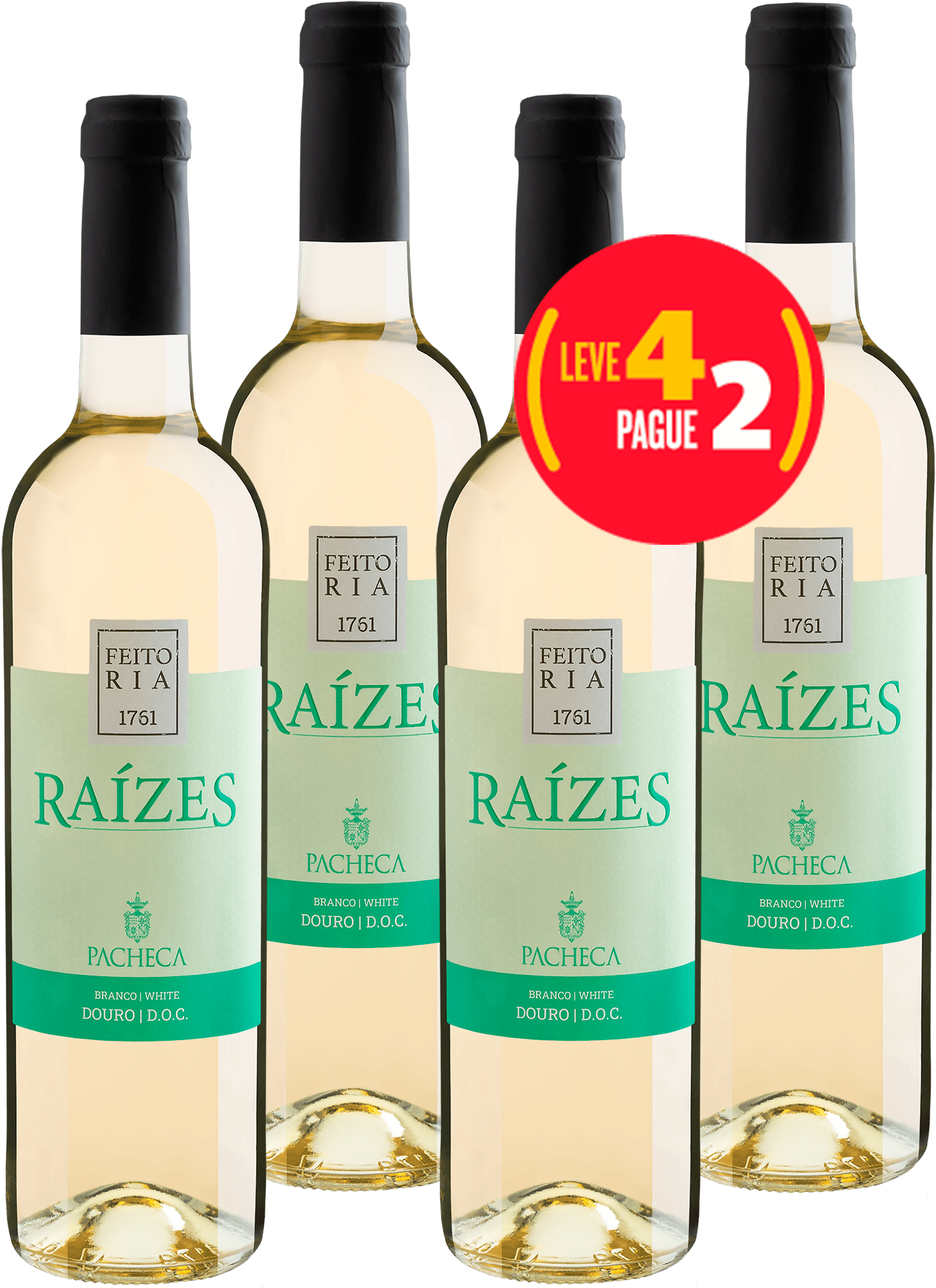 Kit Leve 4 Pague 2 Pacheca Raízes Branco Douro DOC
