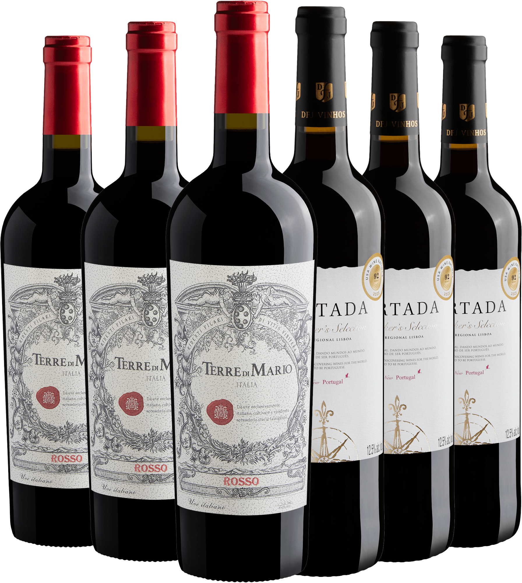 Kit 3 Portada Winemaker's + 3 Terre di Mario