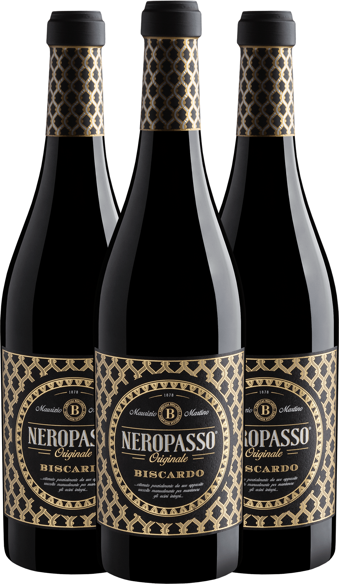Kit 3 Biscardo Neropasso Originale Rosso Veneto IGT