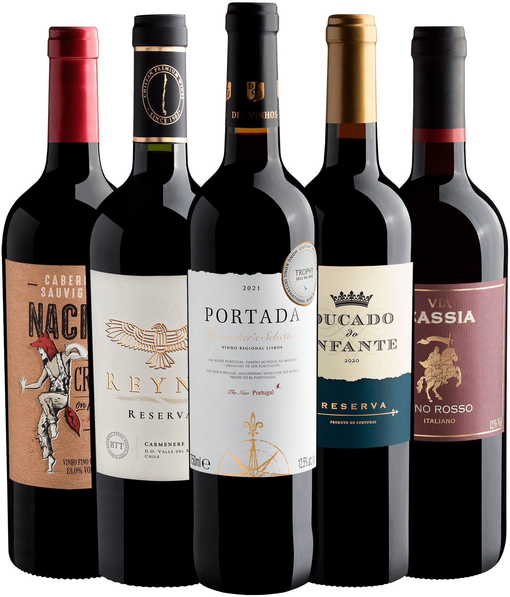 Kit Vinhos 90+ Pontos por R$49,90 cada garrafa + Frete Grátis*