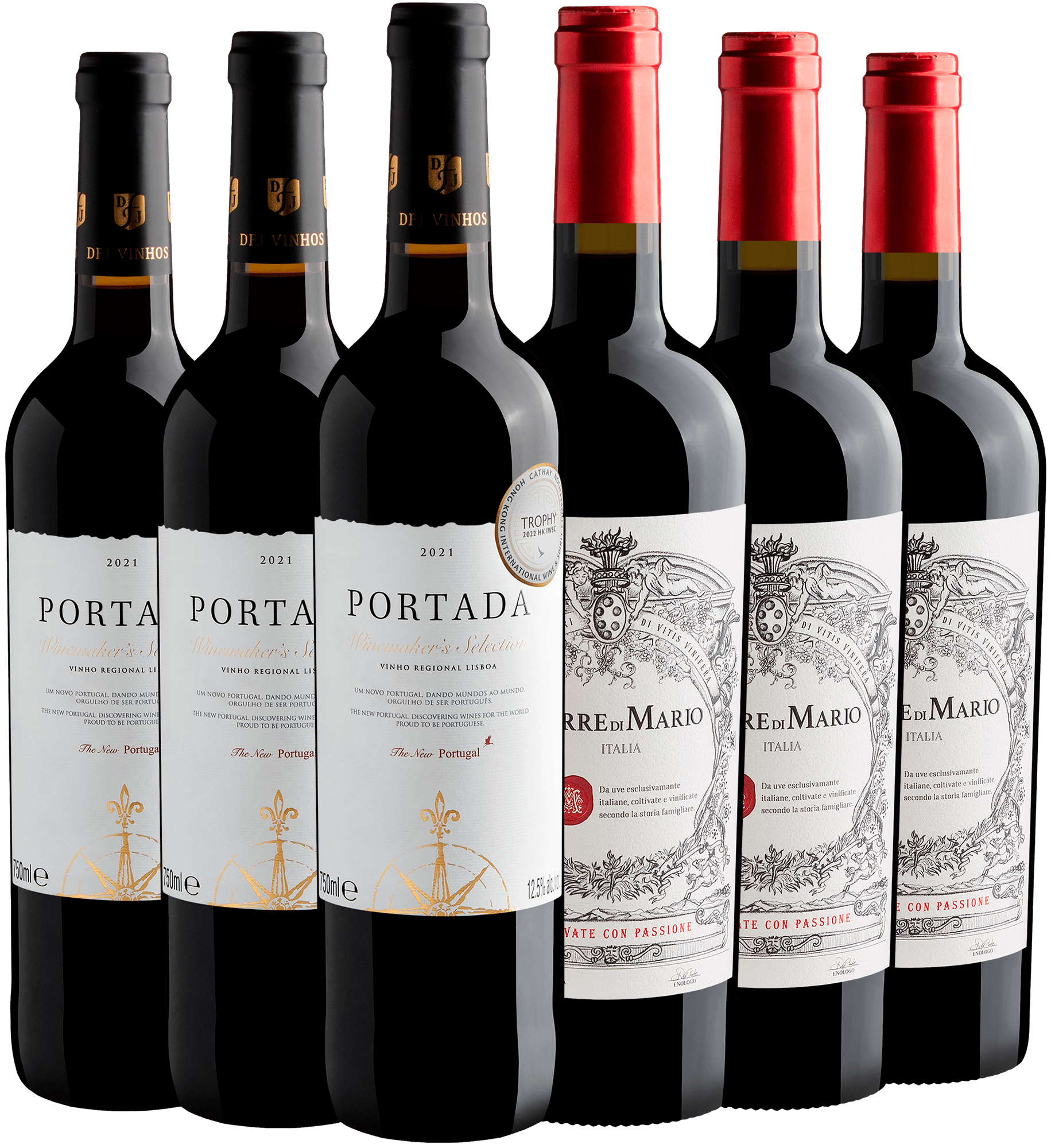 Kit 3 Portada Winemaker's + 3 Terre di Mario