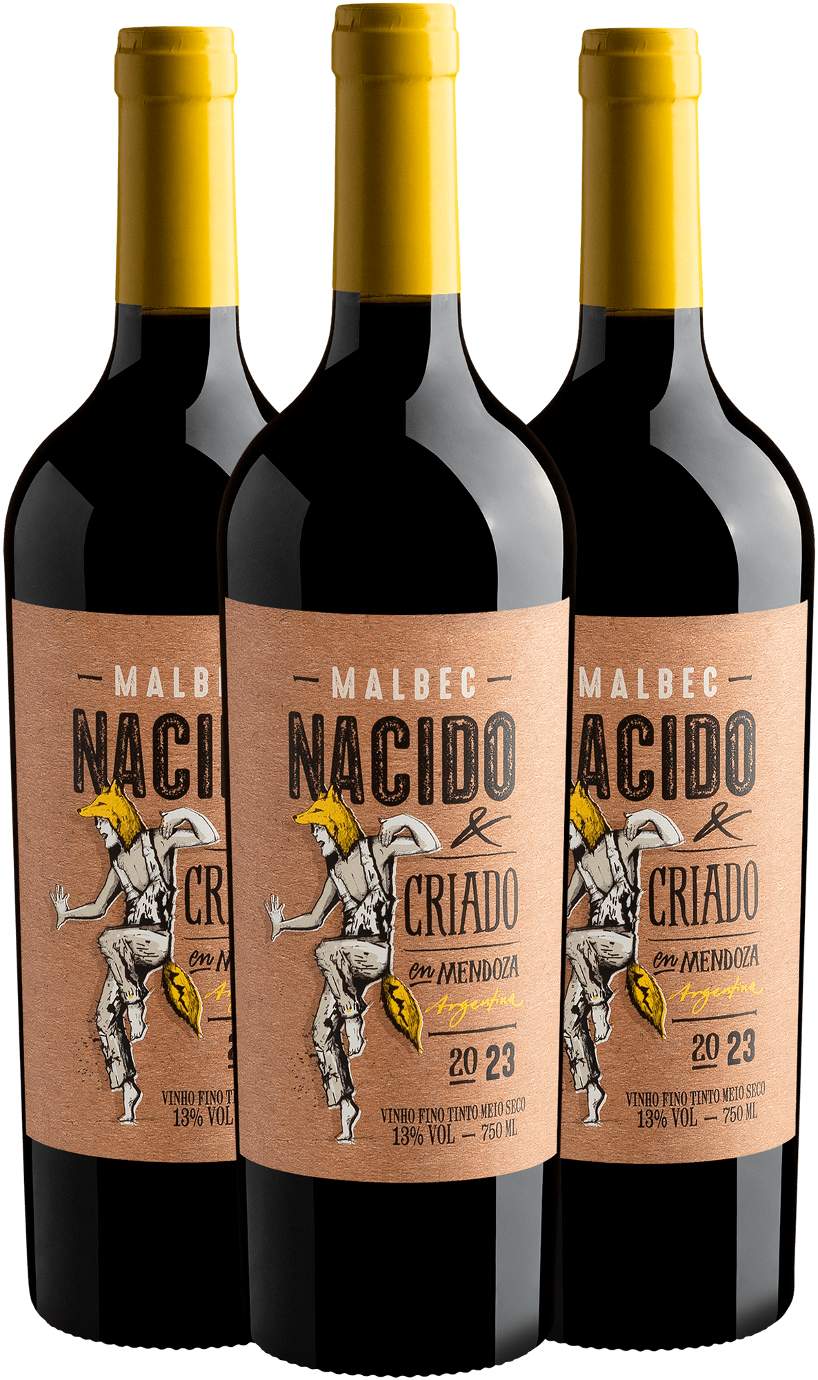 Kit 3 Nacido & Criado en Mendoza Malbec