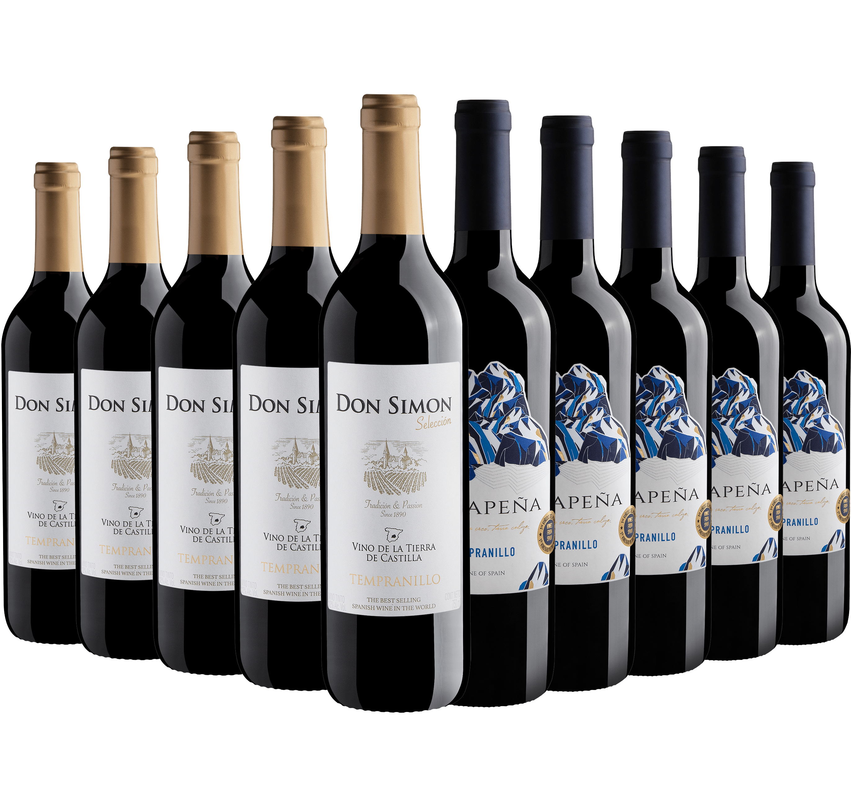 Kit Tempranillo | 5 Don Simon Selección + 5 Viñapeña