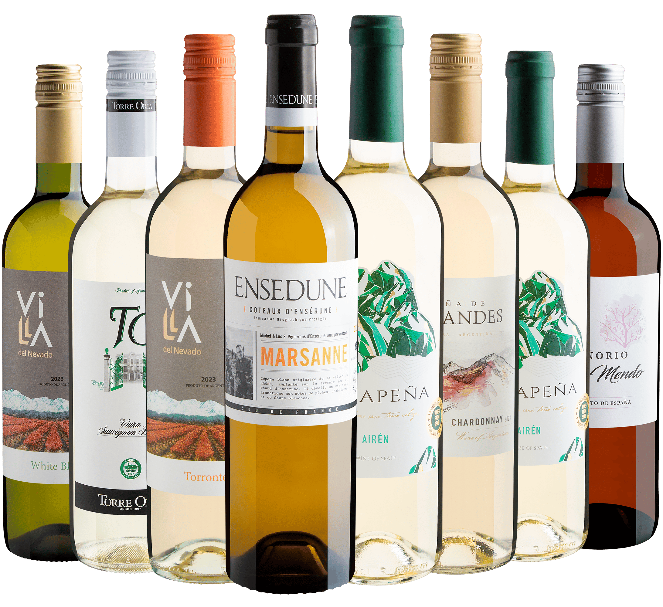 Kit 8 Vinhos por R$26,90 cada garrafa