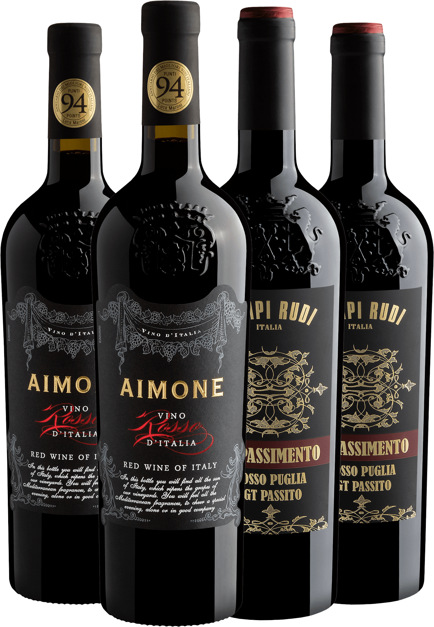 Kit Italianos Premiados | 2 Campi Rudi + 2 Aimone 