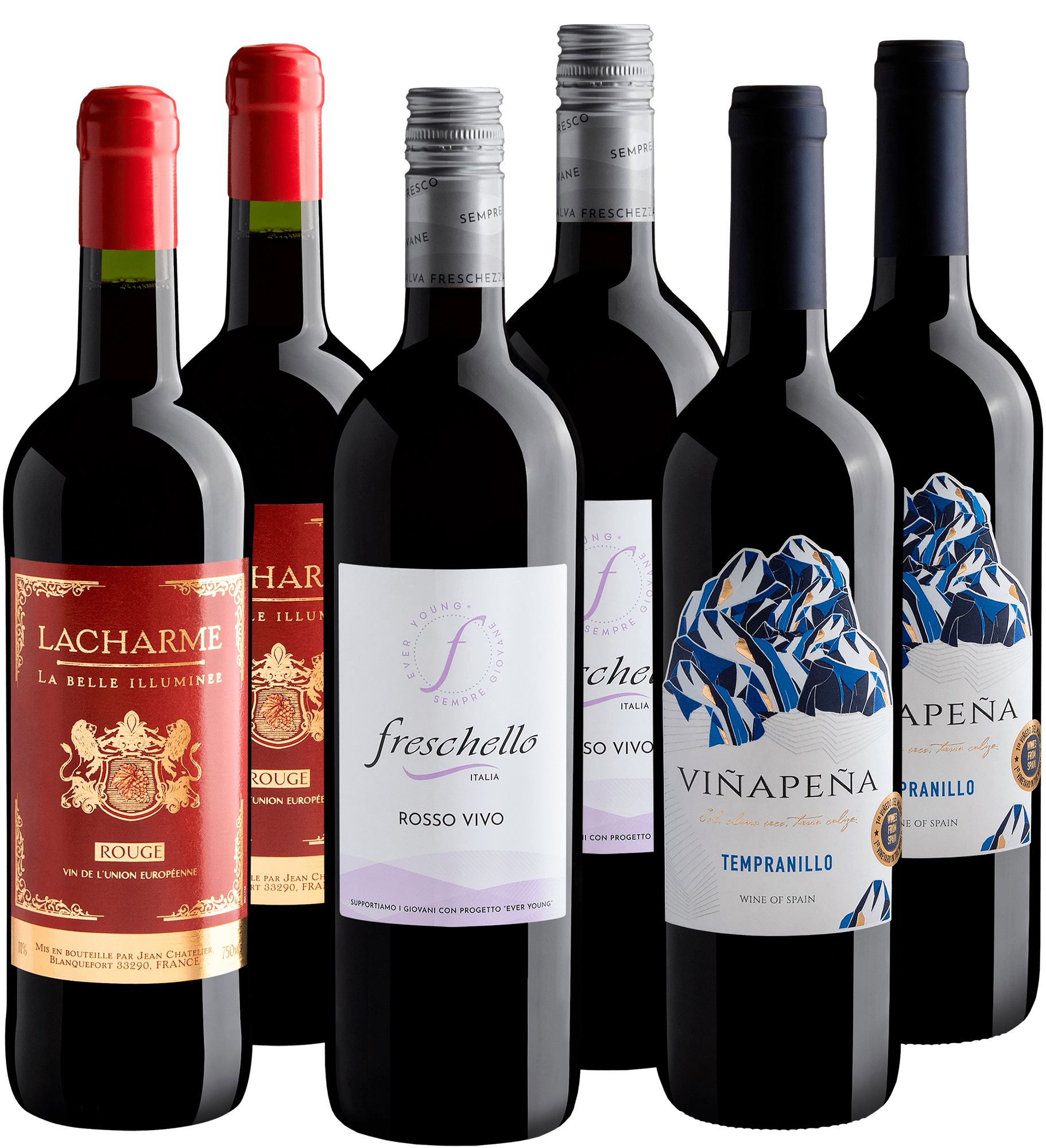 Kit Vinhos Europeus | 6 garrafas por R$29,90 cada  
