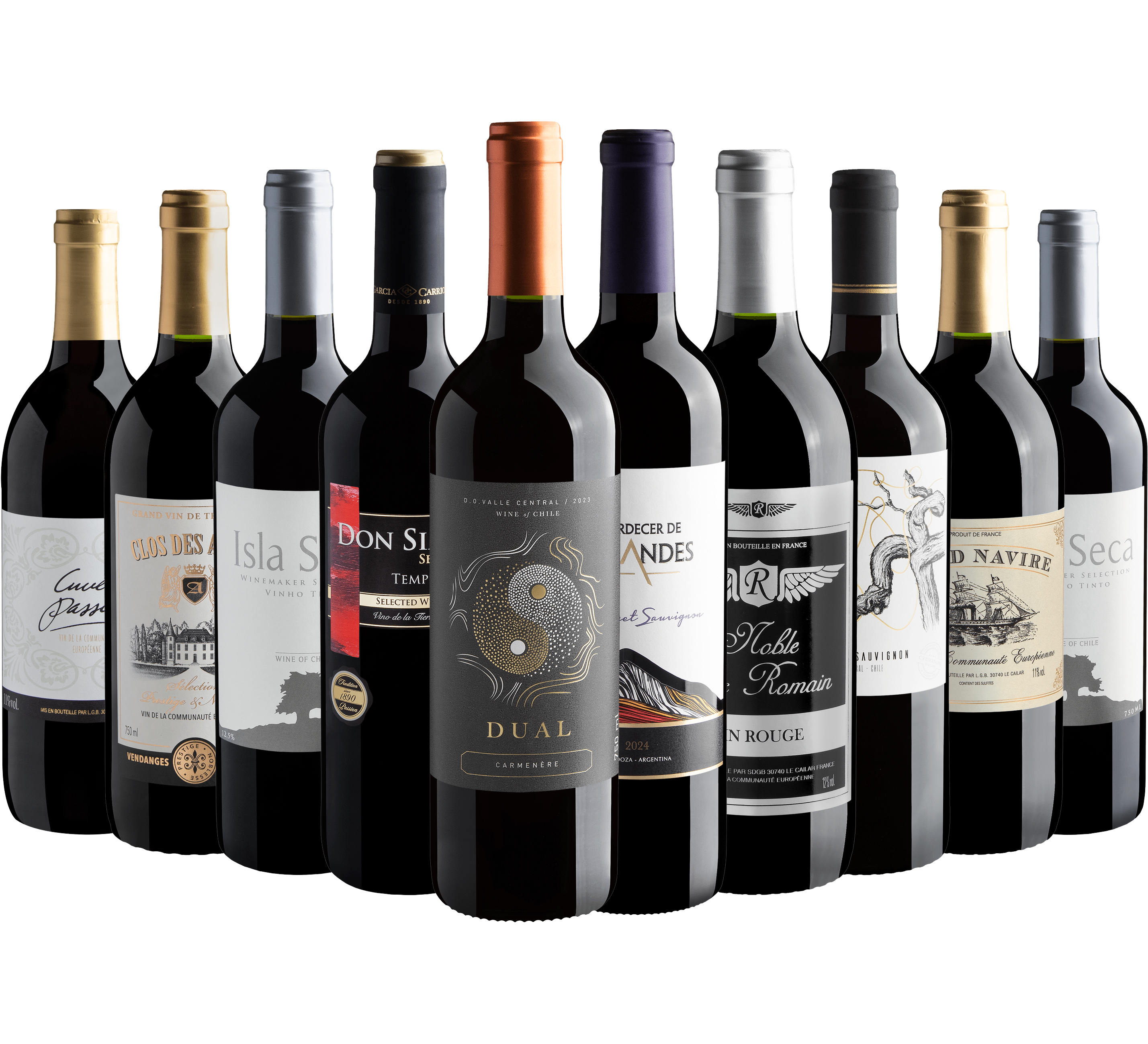 Kit 10 Vinhos por R$24,90 cada garrafa*