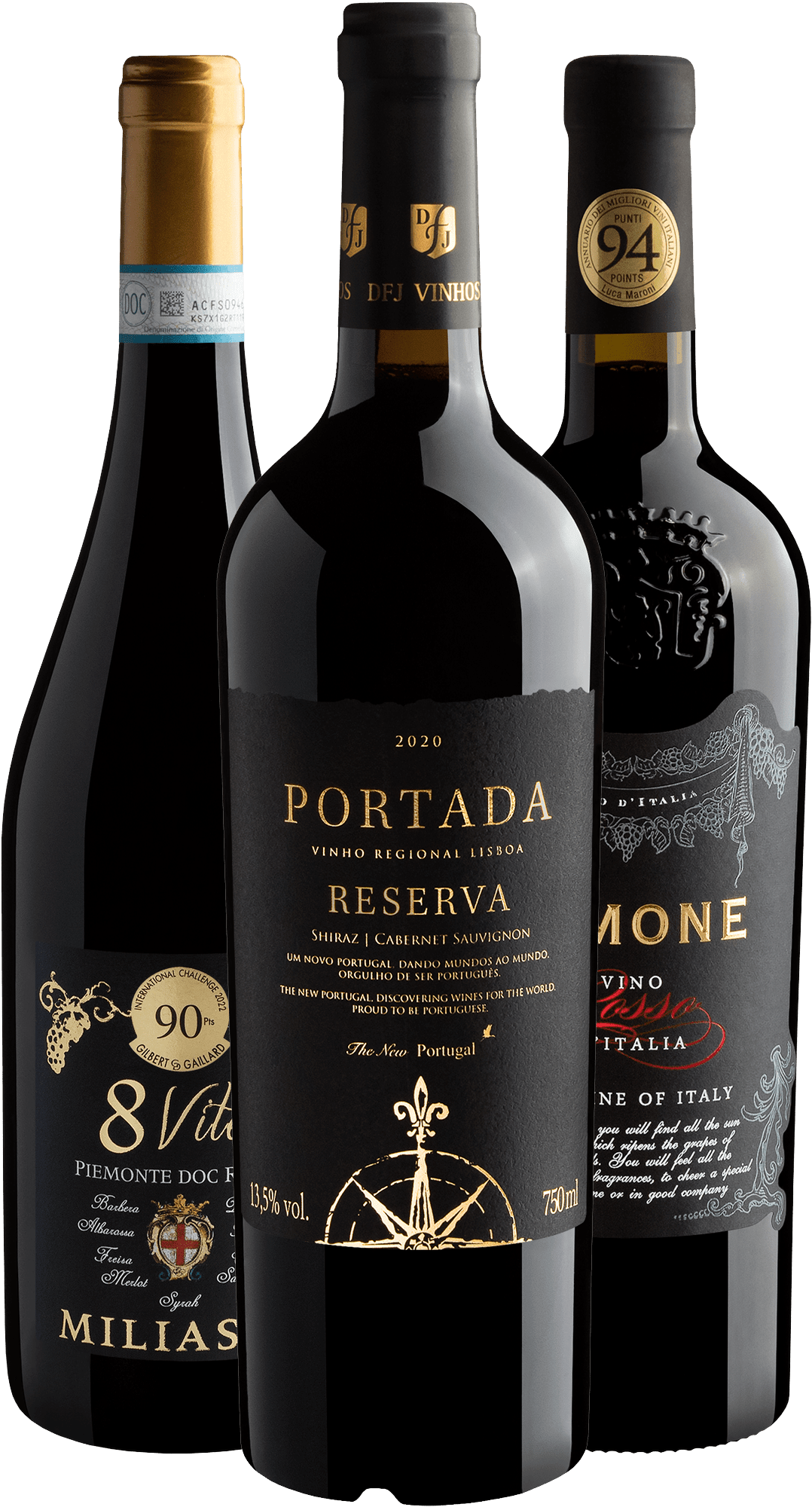 Kit 3 Vinhos Premiuns 90+ Pontos