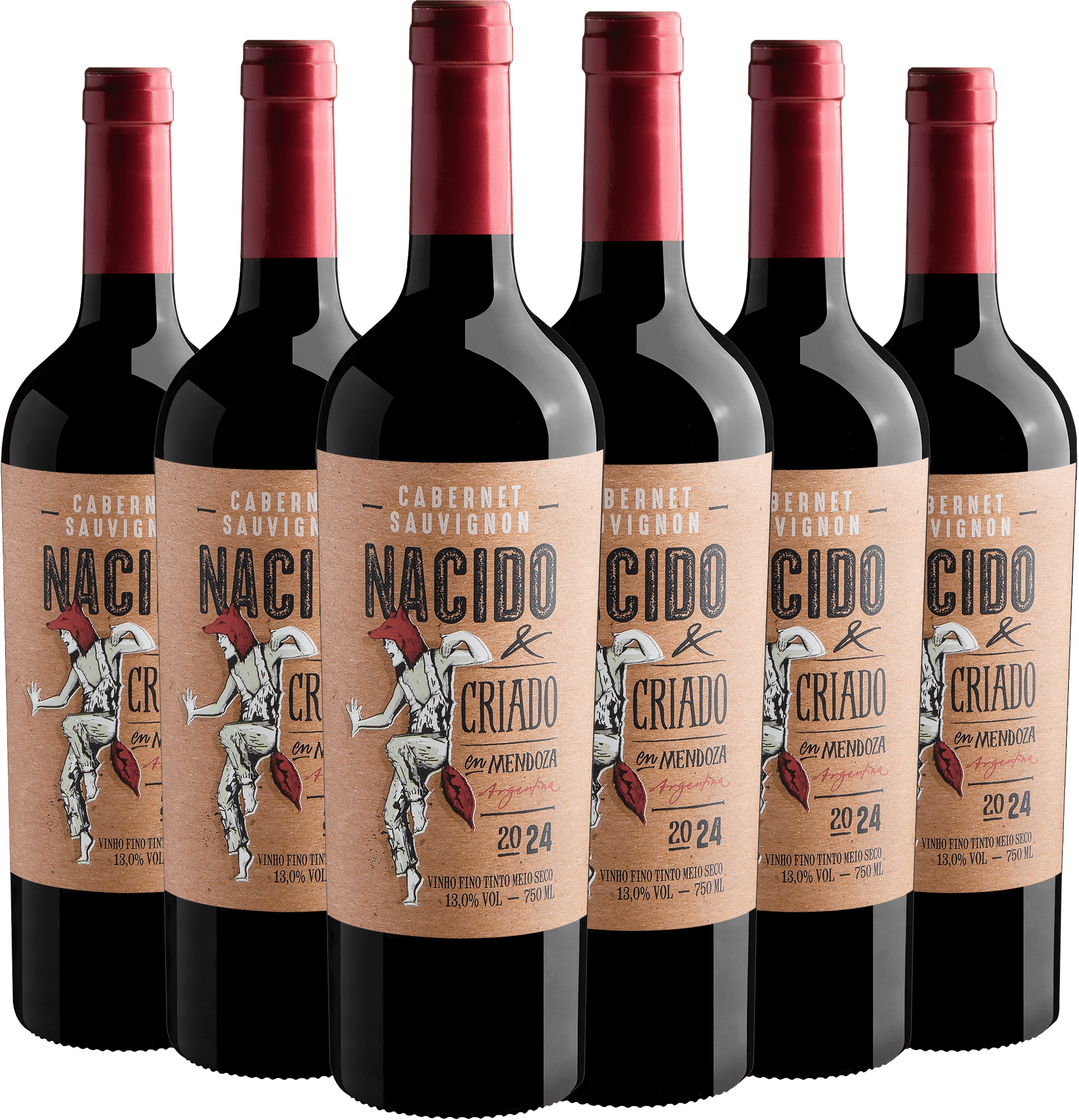 Kit 6 Nacido & Criado en Mendoza Cabernet Sauvignon