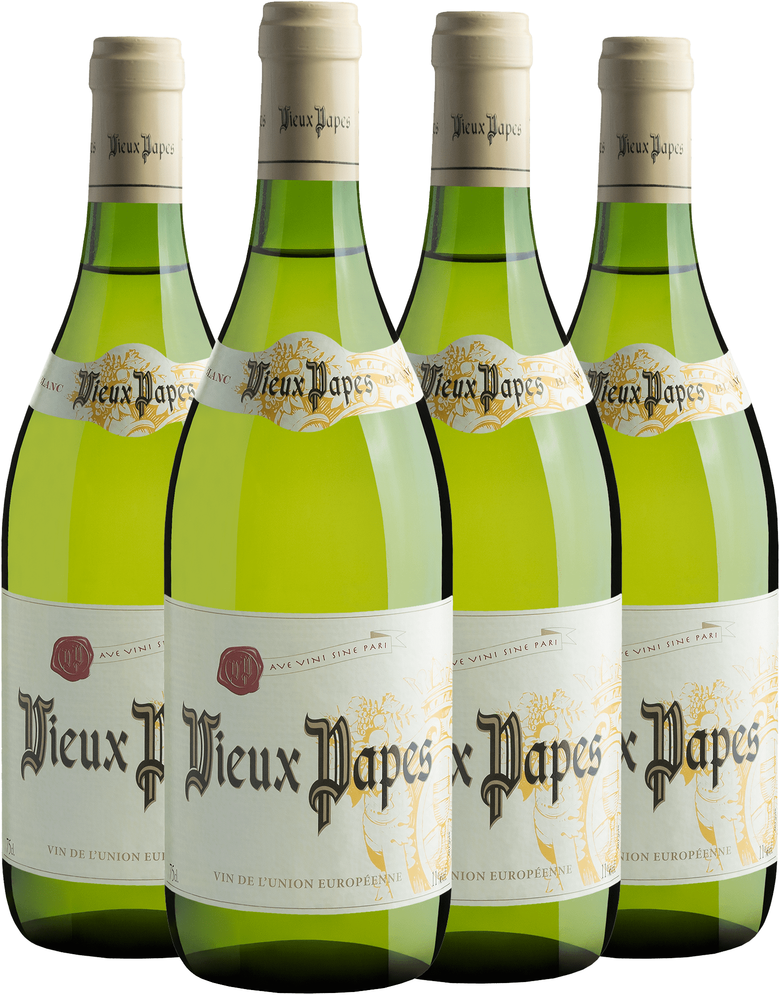 Kit 4 Vieux Papes White por R$29,90 cada garrafa
