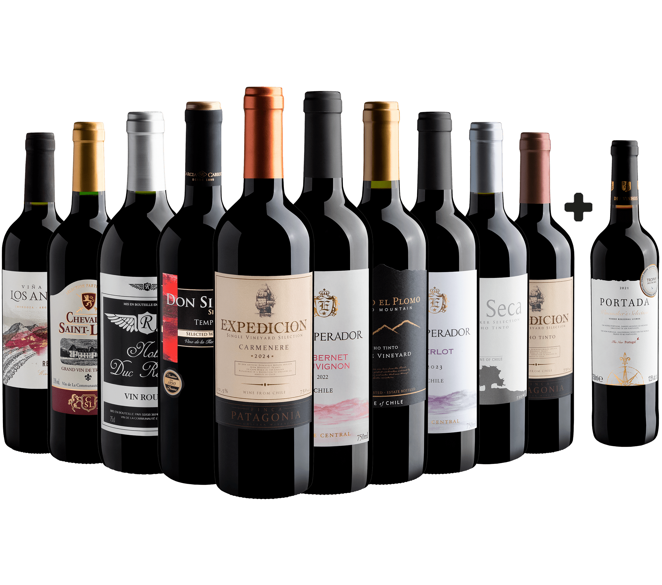 Kit 10 Vinhos por R$29,90 cada garrafa e Ganhe 1 Portada Winemaker's 