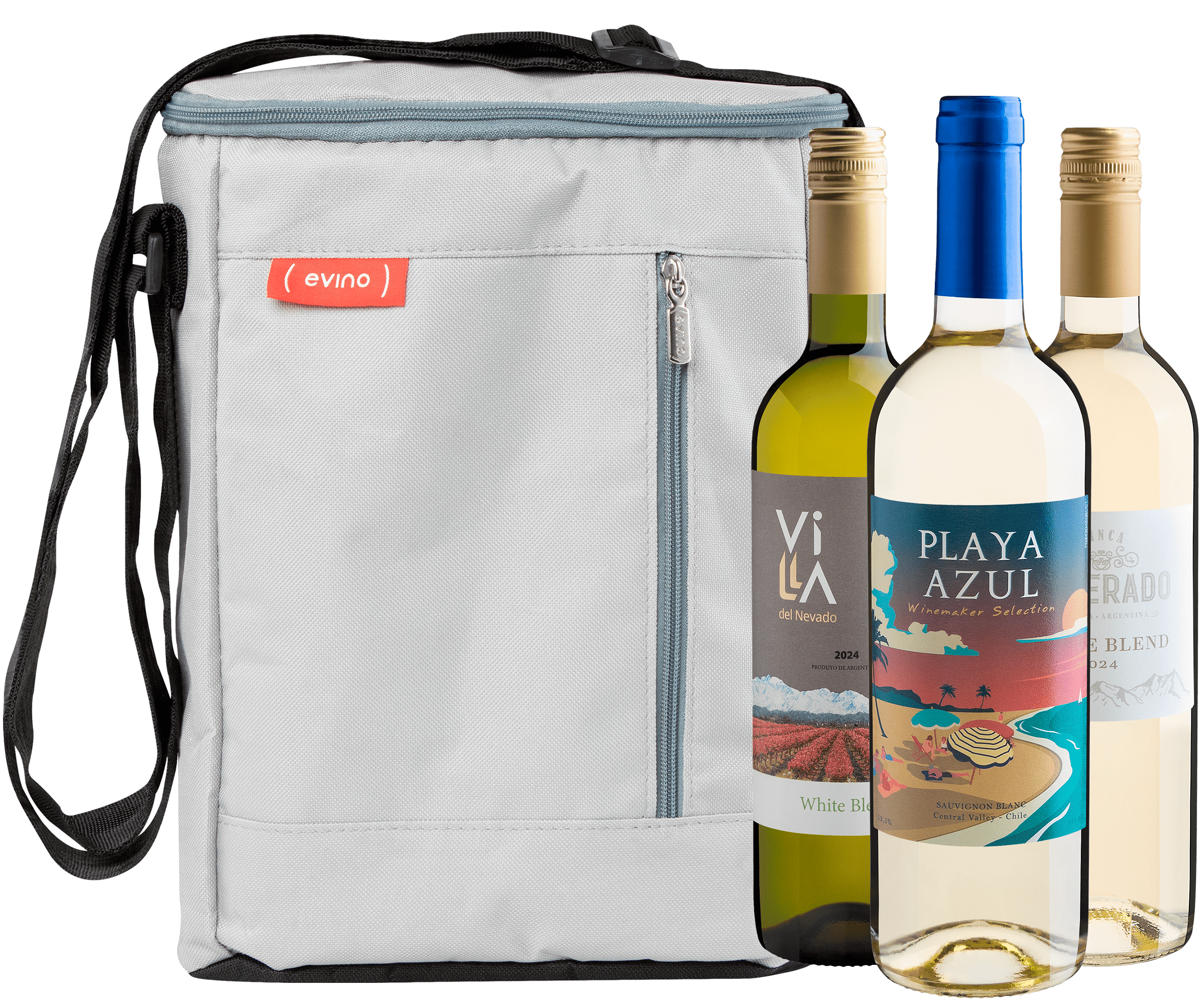 Kit 3 Vinhos Brancos + Bolsa Térmica Exclusiva