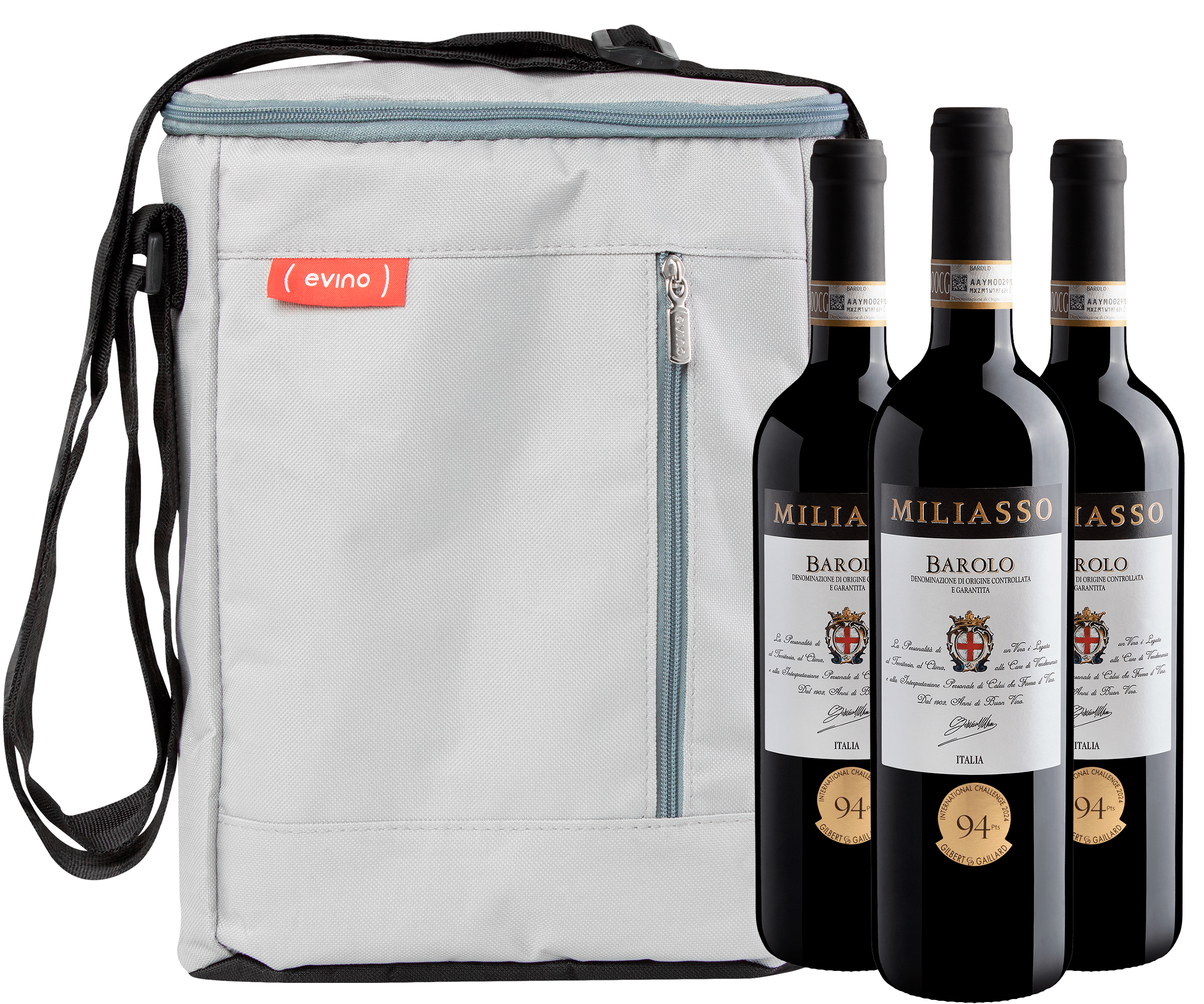 Kit 3 Miliasso Barolo DOCG por R$219,90 cada garrafa + Bolsa Térmica Grátis