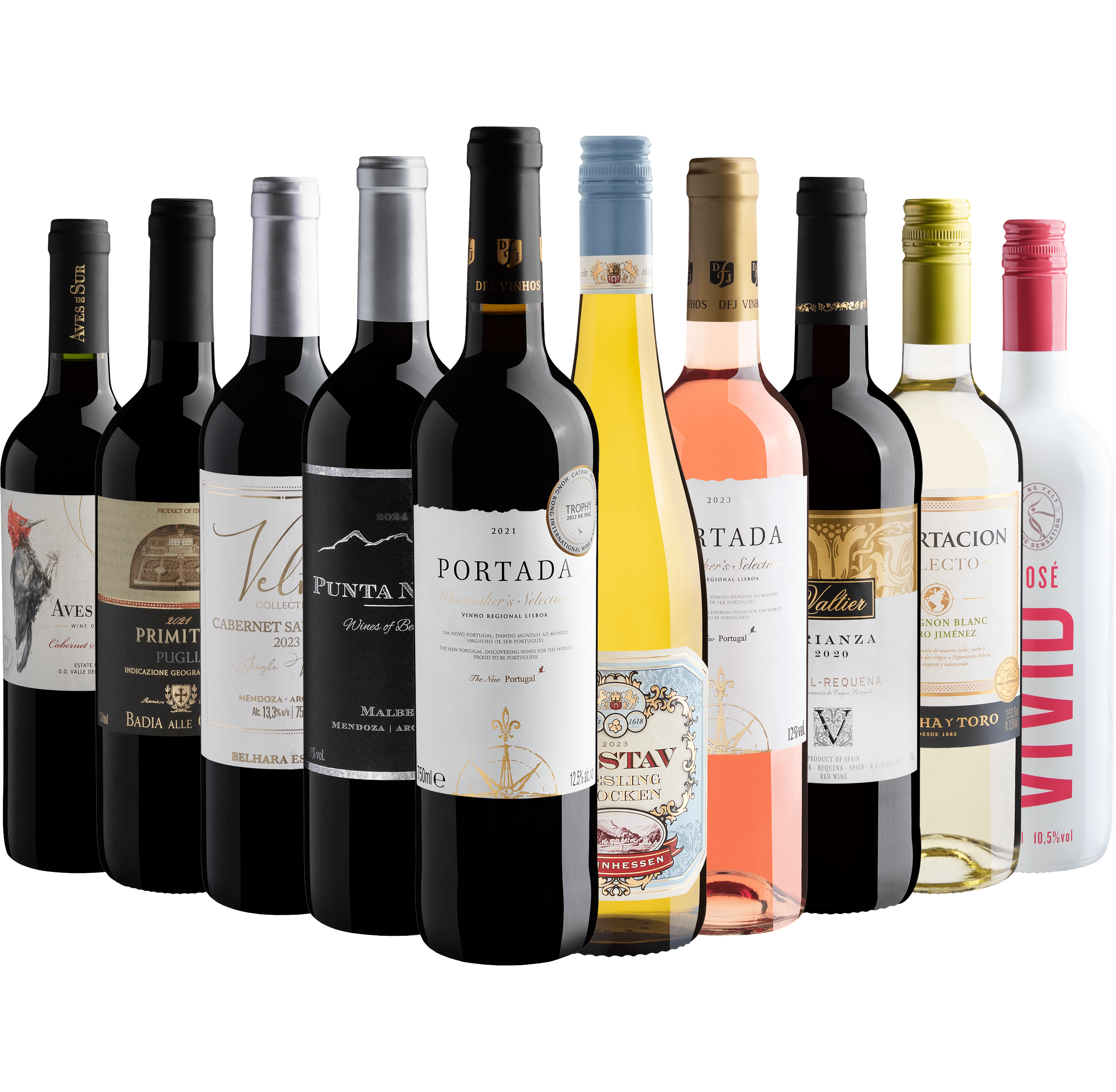 Kit 10 Best Sellers por R$39,90 cada garrafa