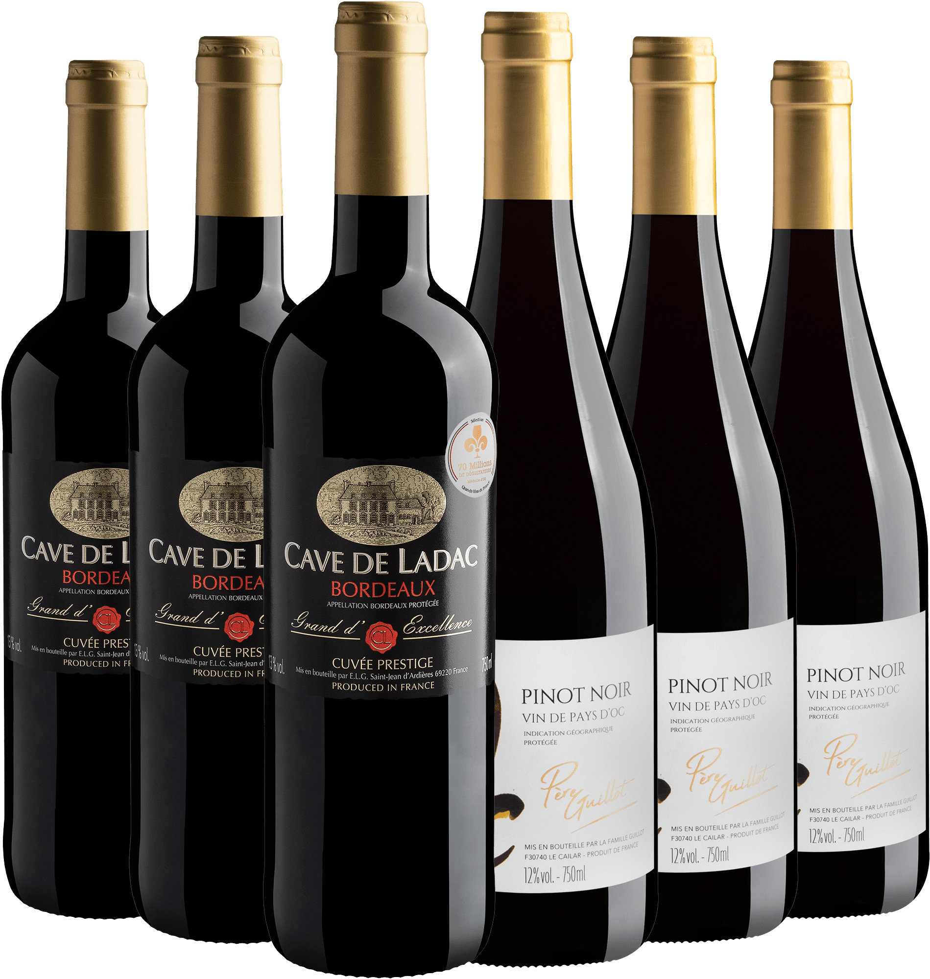 Kit Vinhos Franceses Best Sellers | 6 garrafas por R$49,90 cada*