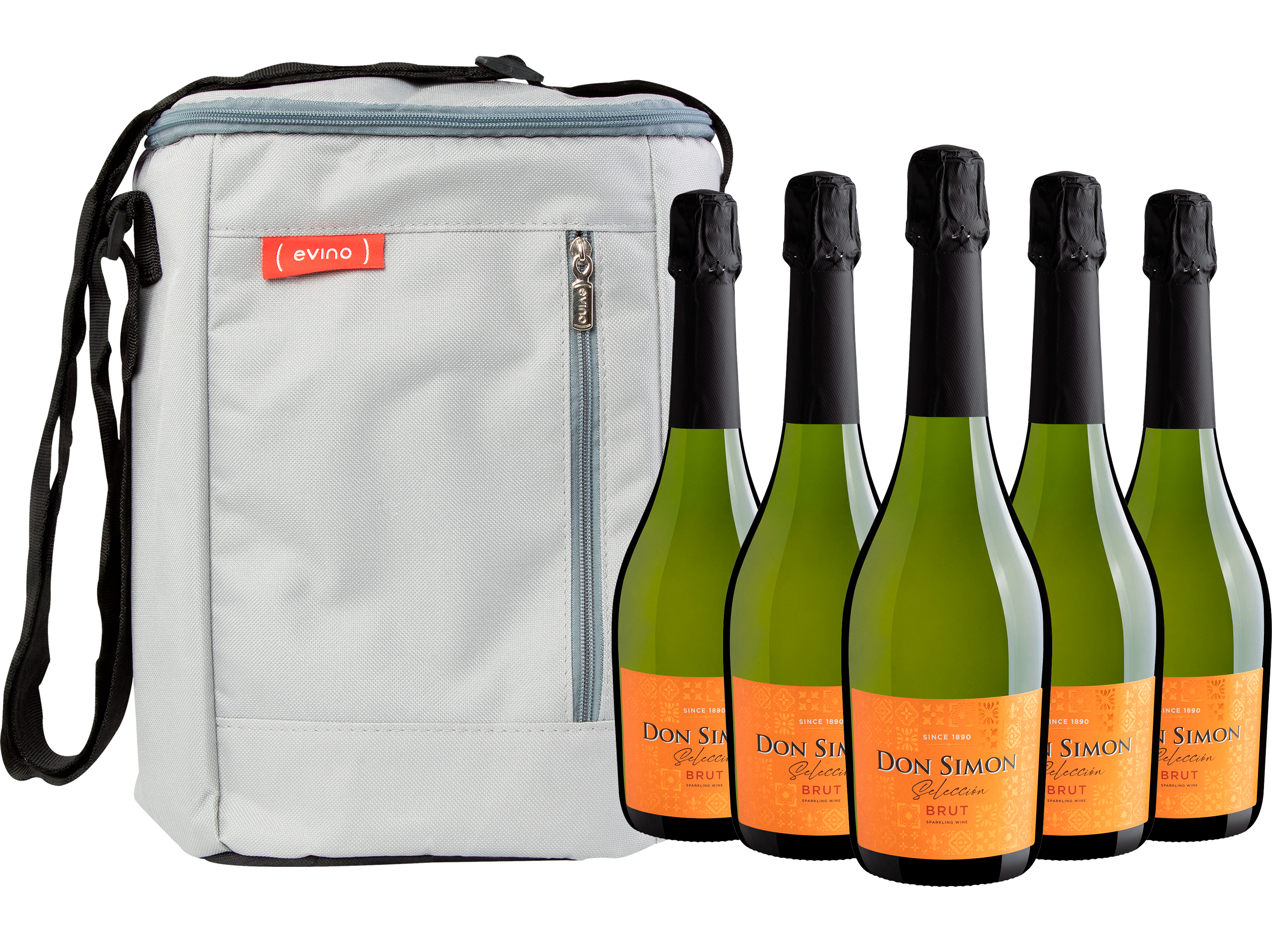 Kit 5 Don Simon Selección Brut Sparkling Wine + Bolsa Térmica