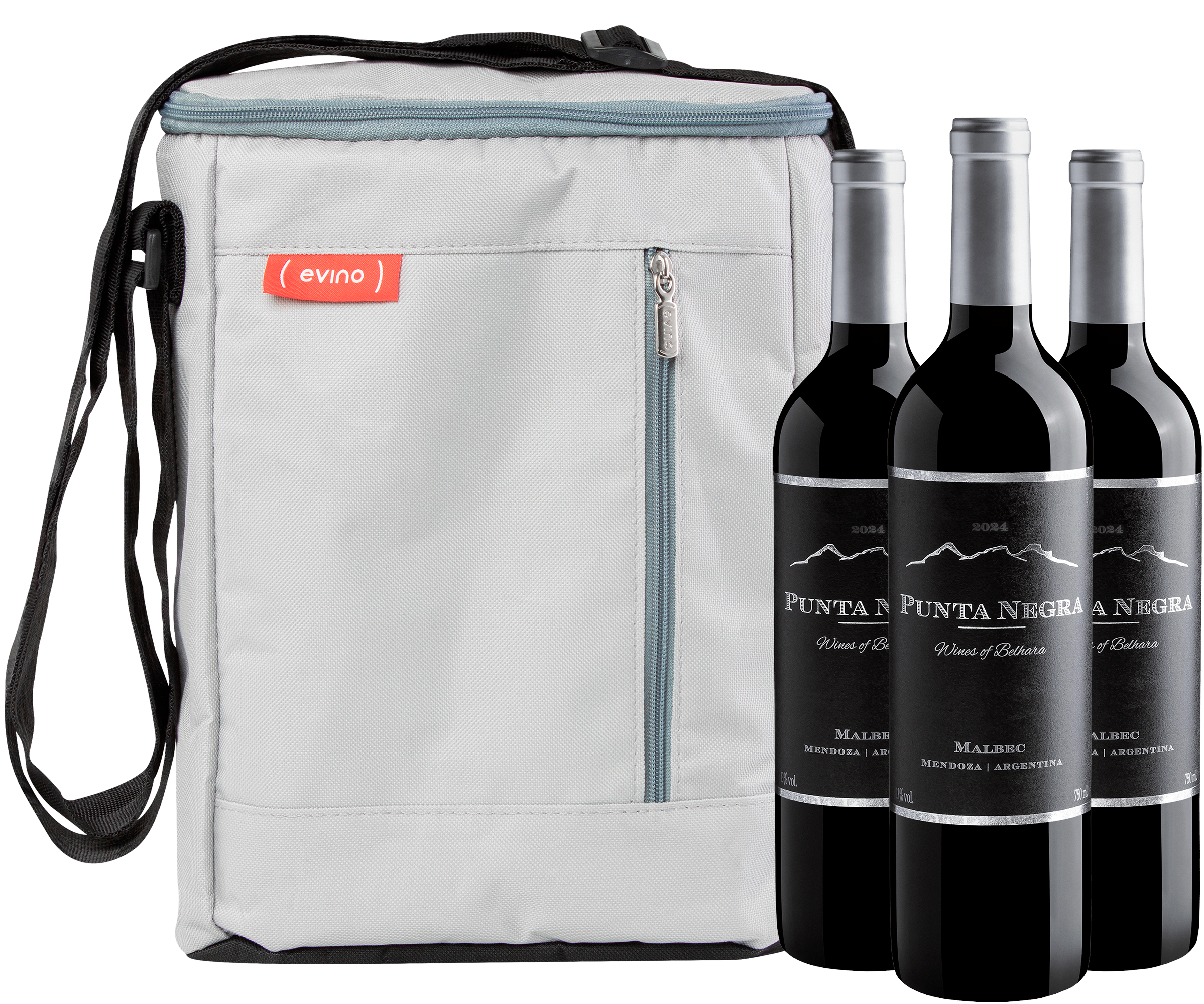 Kit 3 Punta Negra Malbec por R$49,90 cada garrafa + Bolsa Térmica Grátis*