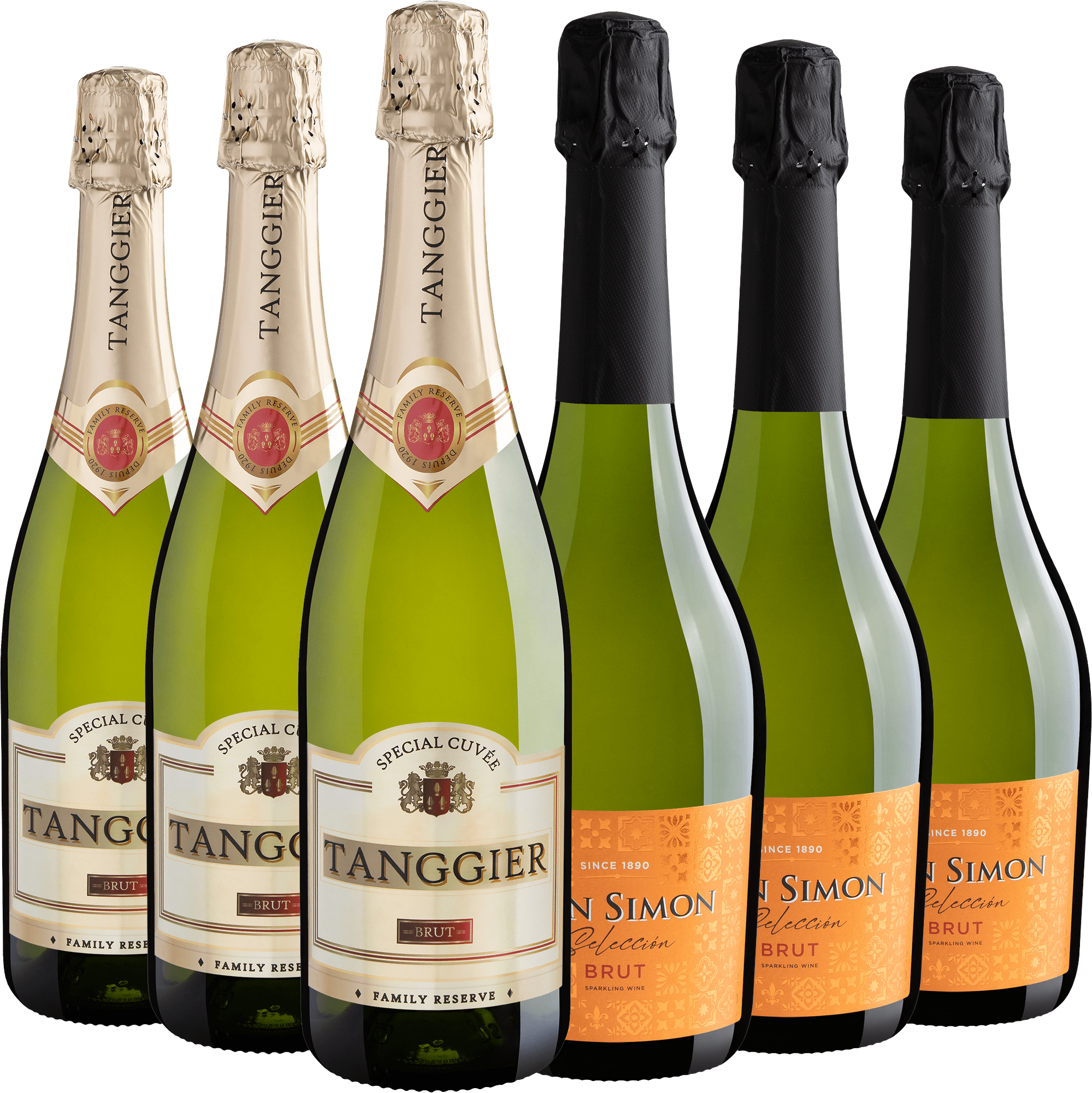Kit Espumantes | 3 Tanggier Brut + 3 Don Simon Selección