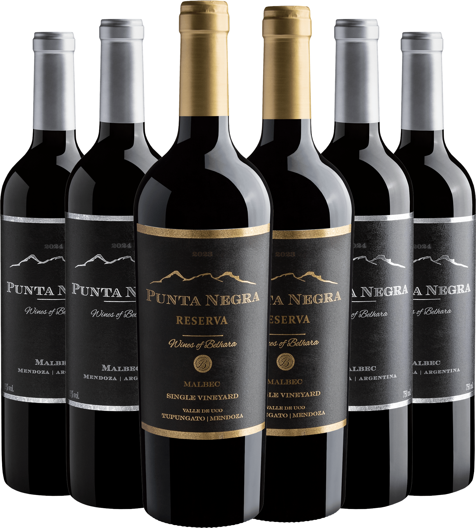 Kit Punta Negra | 4 Malbec + 2 Reserva por por R$49,90 cada garrafa