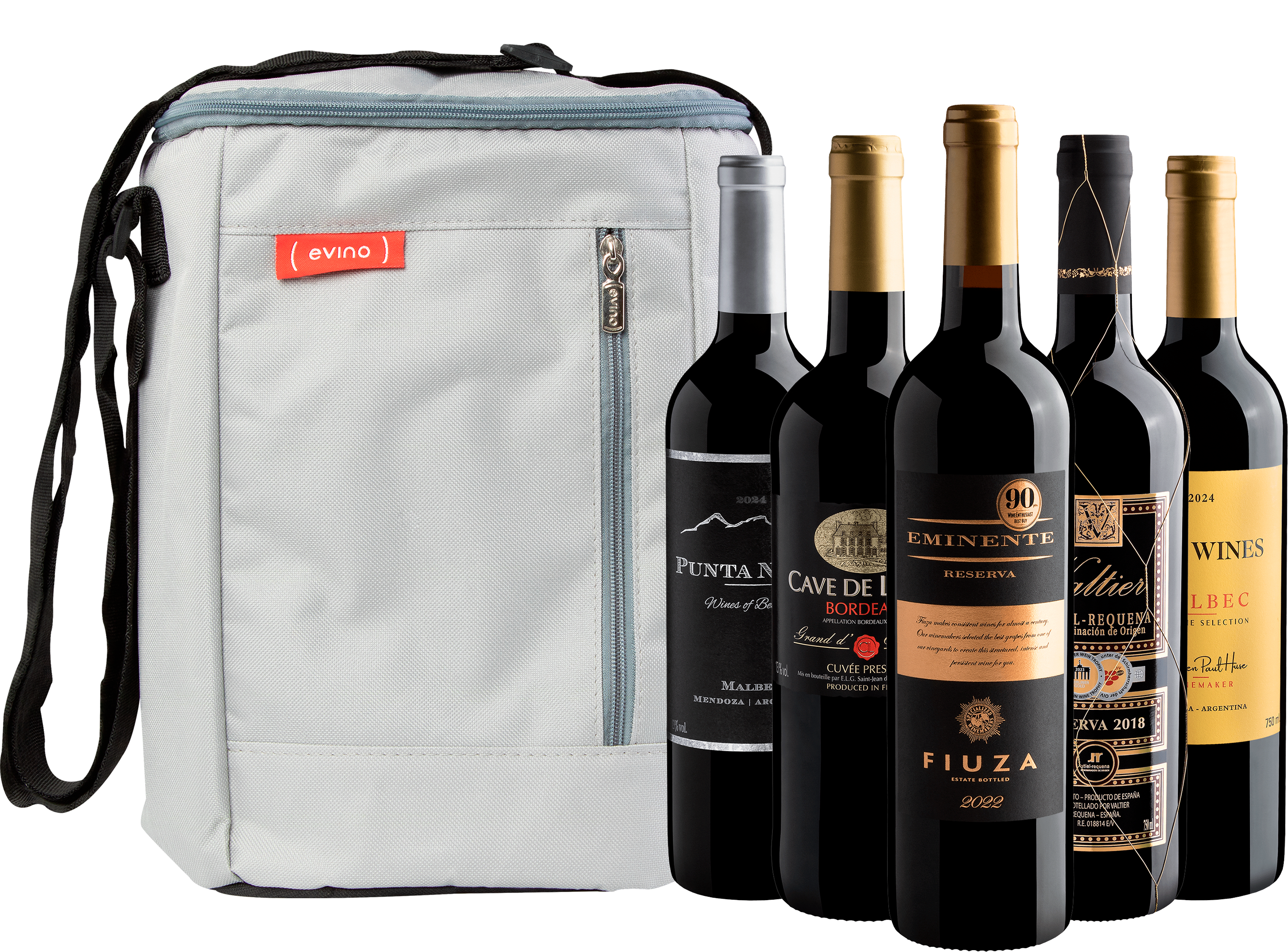 Kit 5 Tintos Premiados + Bolsa Exclusiva 