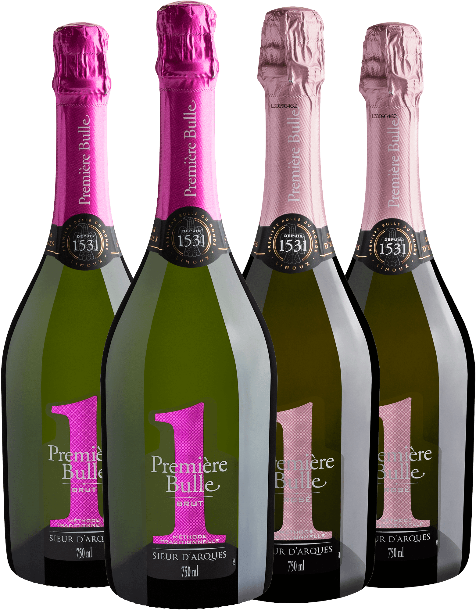 Kit Première Bulle | 2 Branco + 2 Rosé por R$104,90 cada garrafa