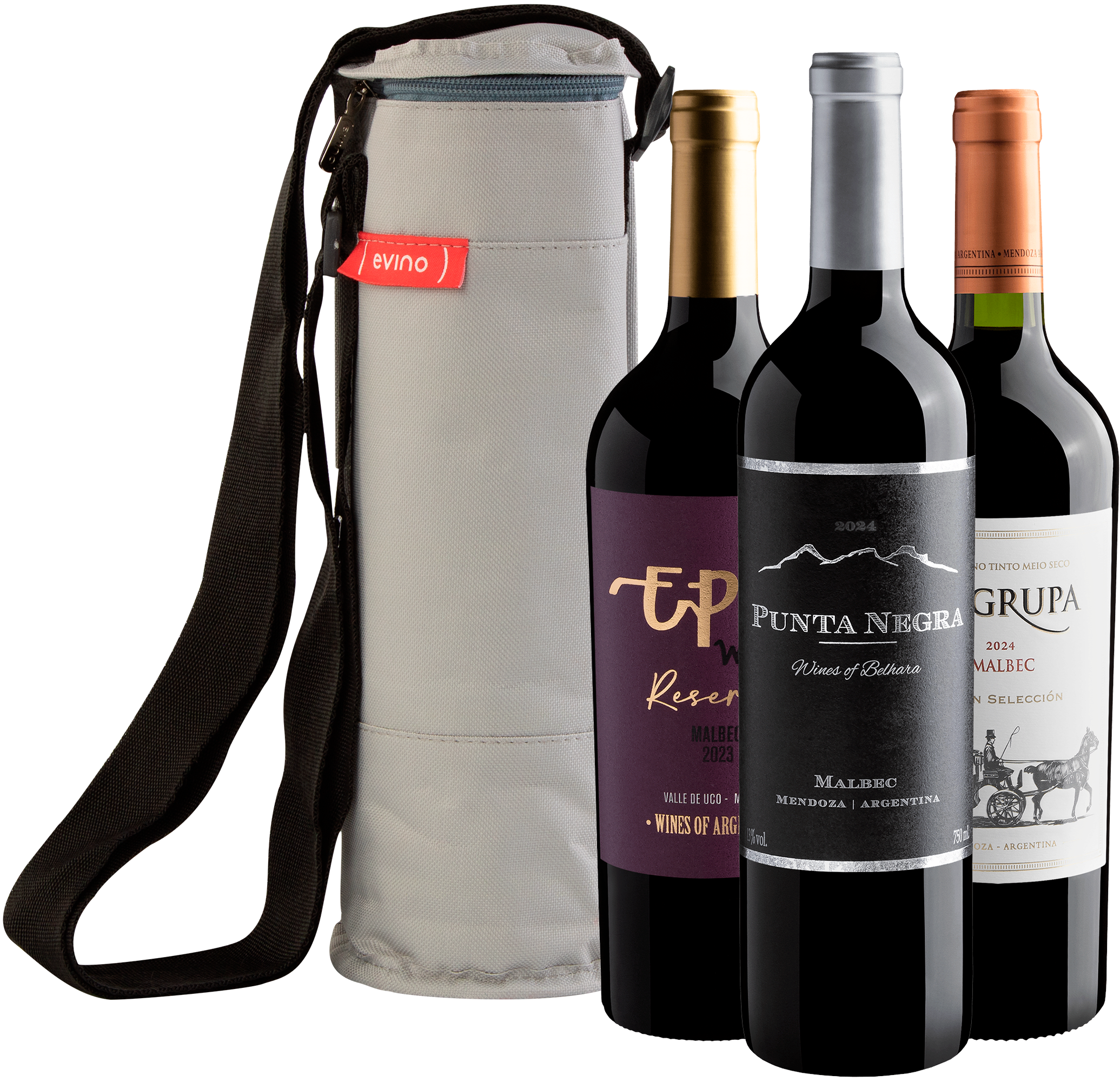 Kit 3 Malbecs Best Sellers + Bolsa Térmica