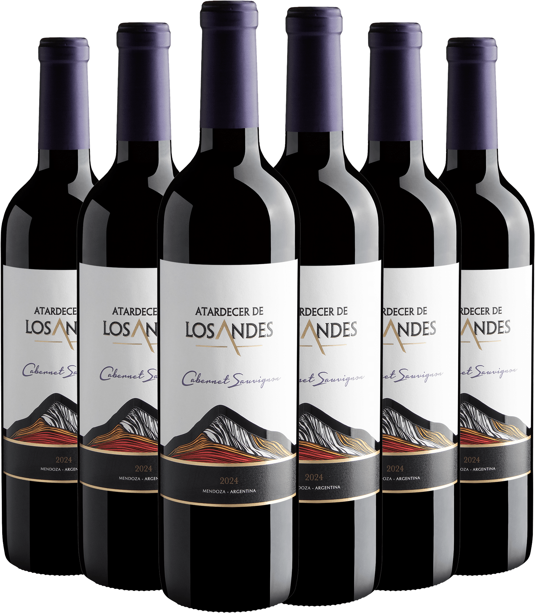 Kit 6 Atardecer de Los Andes Cabernet Sauvignon por R$27,90 cada