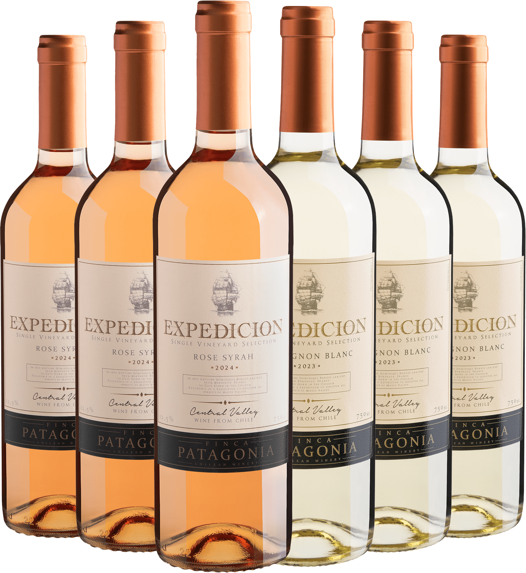 Kit Linha Expedicion | 3 Syrah Rosé + 3 Sauvignon Blanc* 