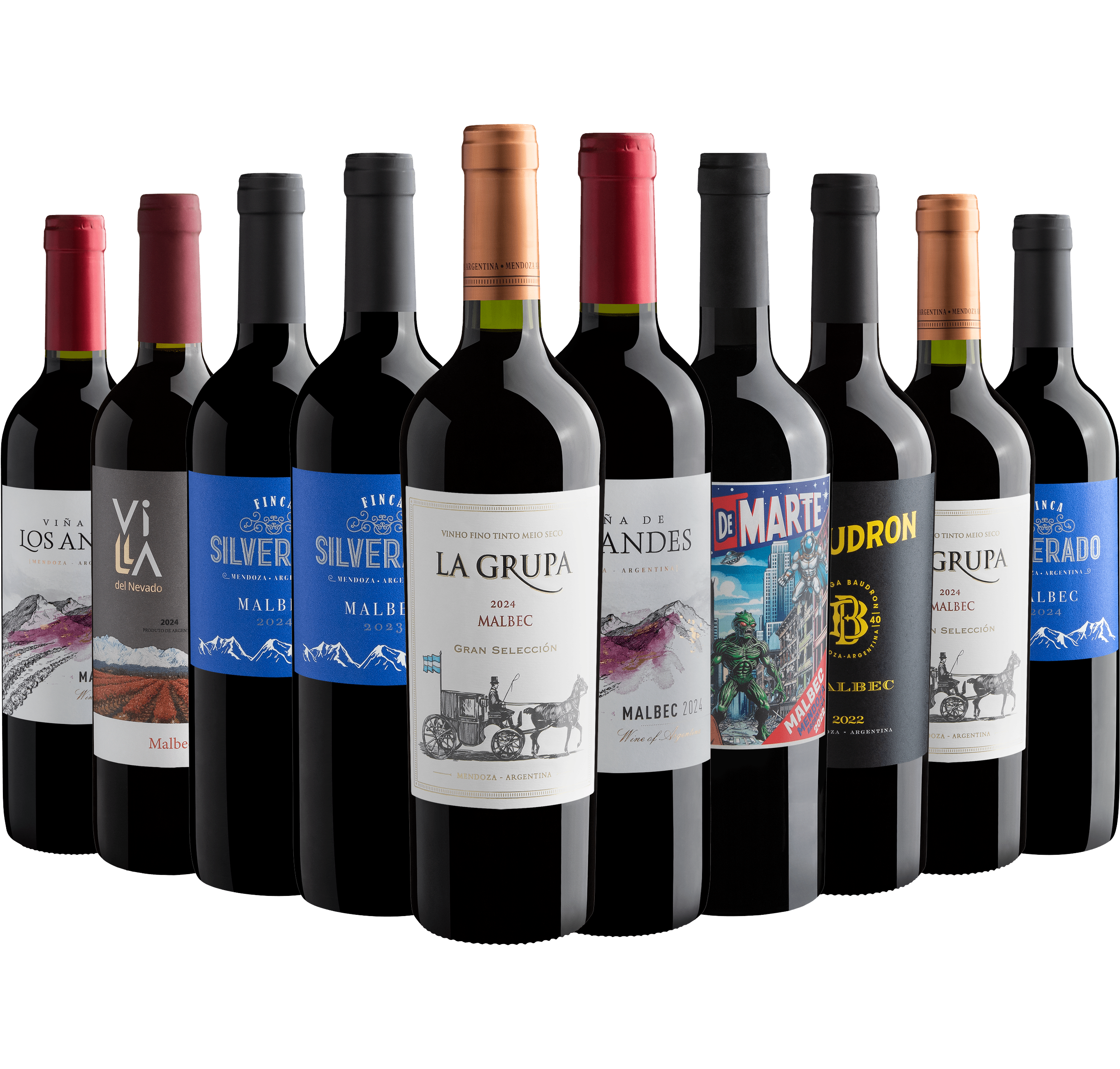 Kit Malbecs | 10 garrafas por R$26,32 cada com cupom