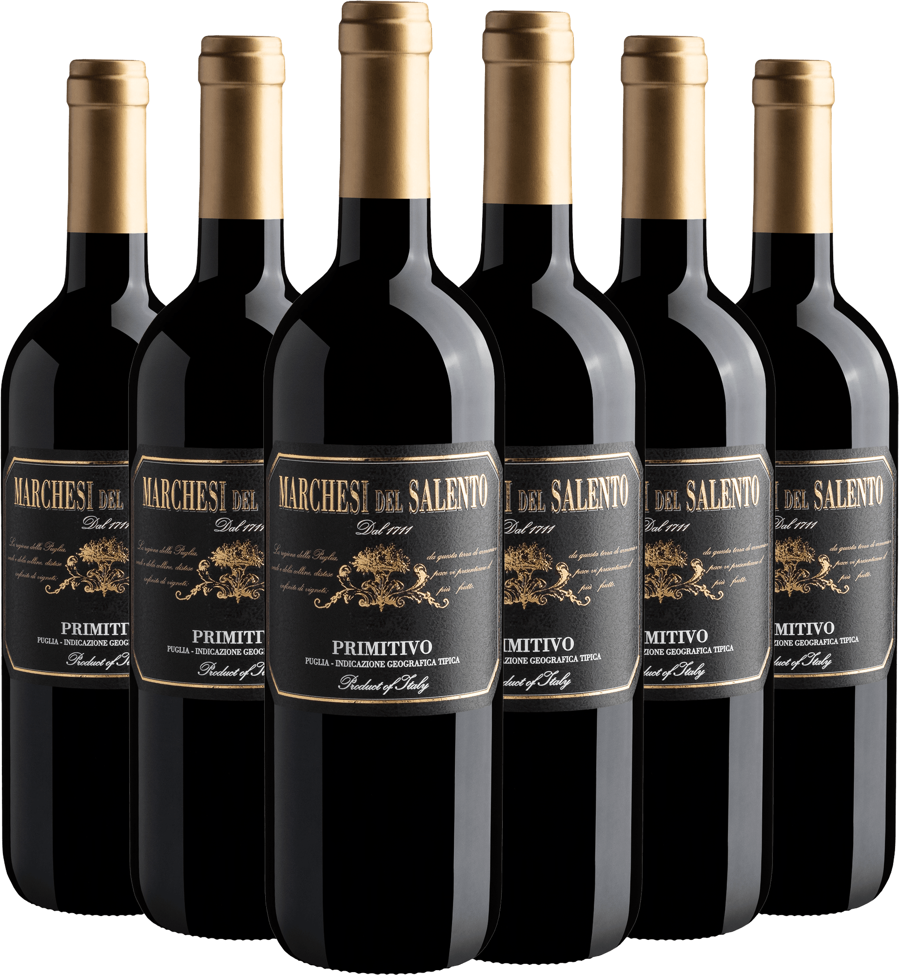 Kit 6 Marchesi del Salento Primitivo Puglia IGT