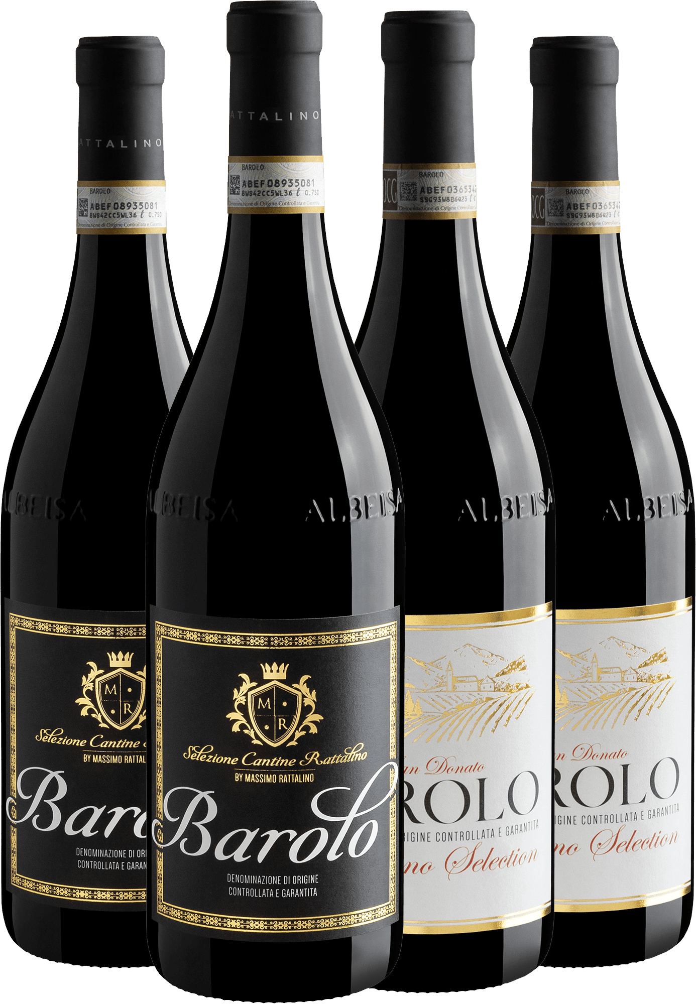Kit Massimo Rattalino Barolo | 2 Selezione Cantine + 2 San Donato por R$209,90 cada garrafa