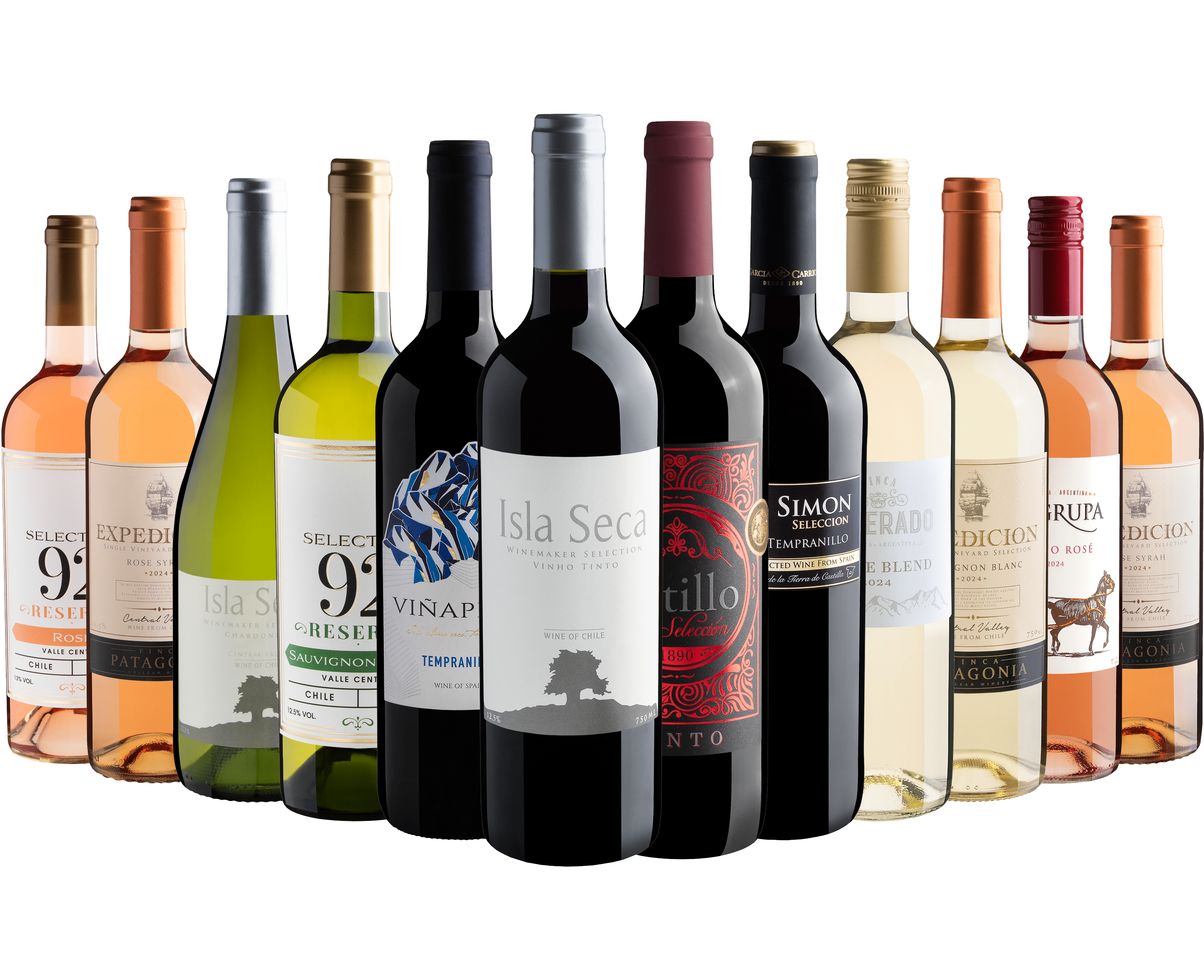 Kit 12 Vinhos por R$24,90 cada garrafa*