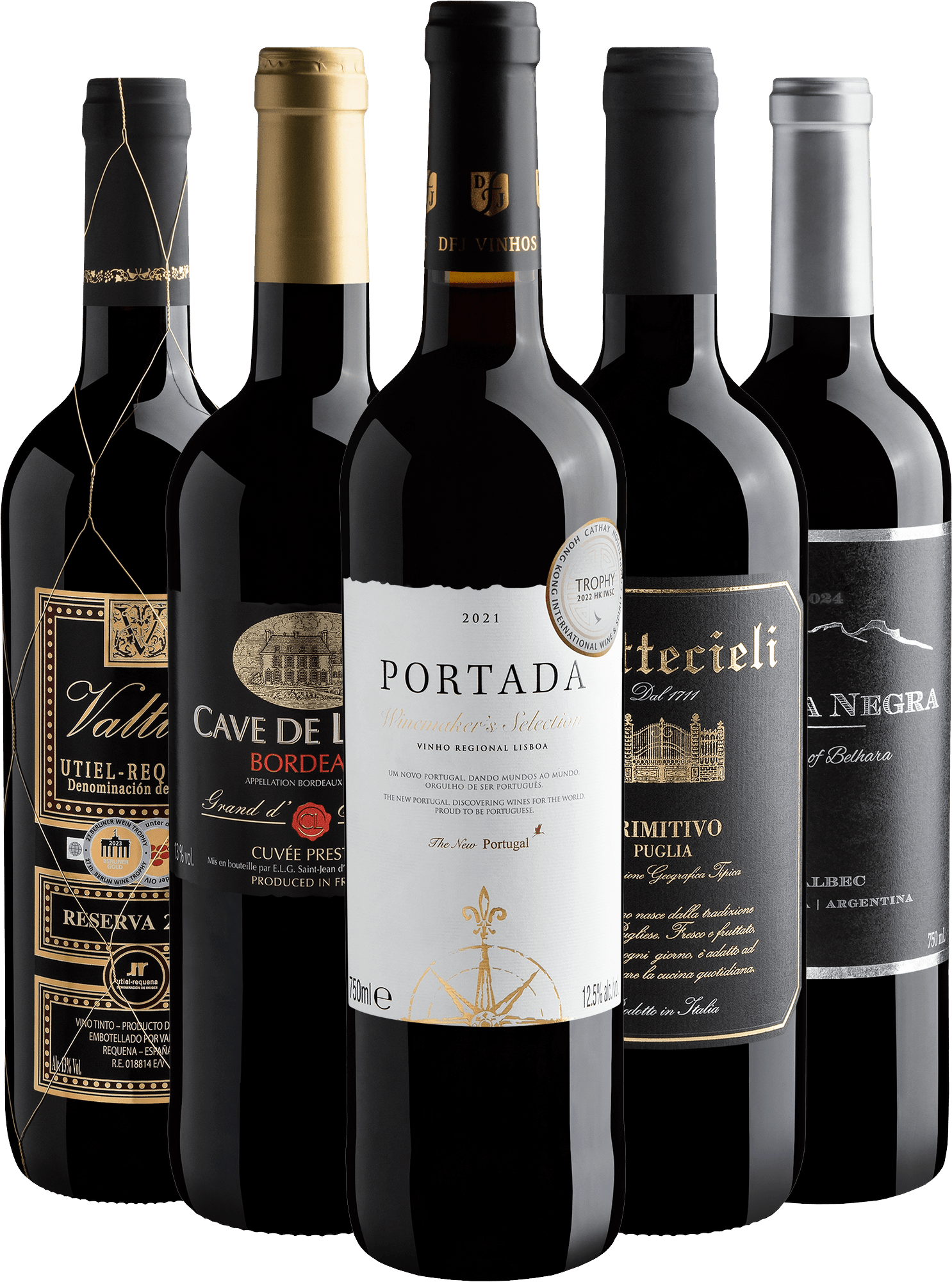 Kit 5 Premiados por R$49,90 cada garrafa 