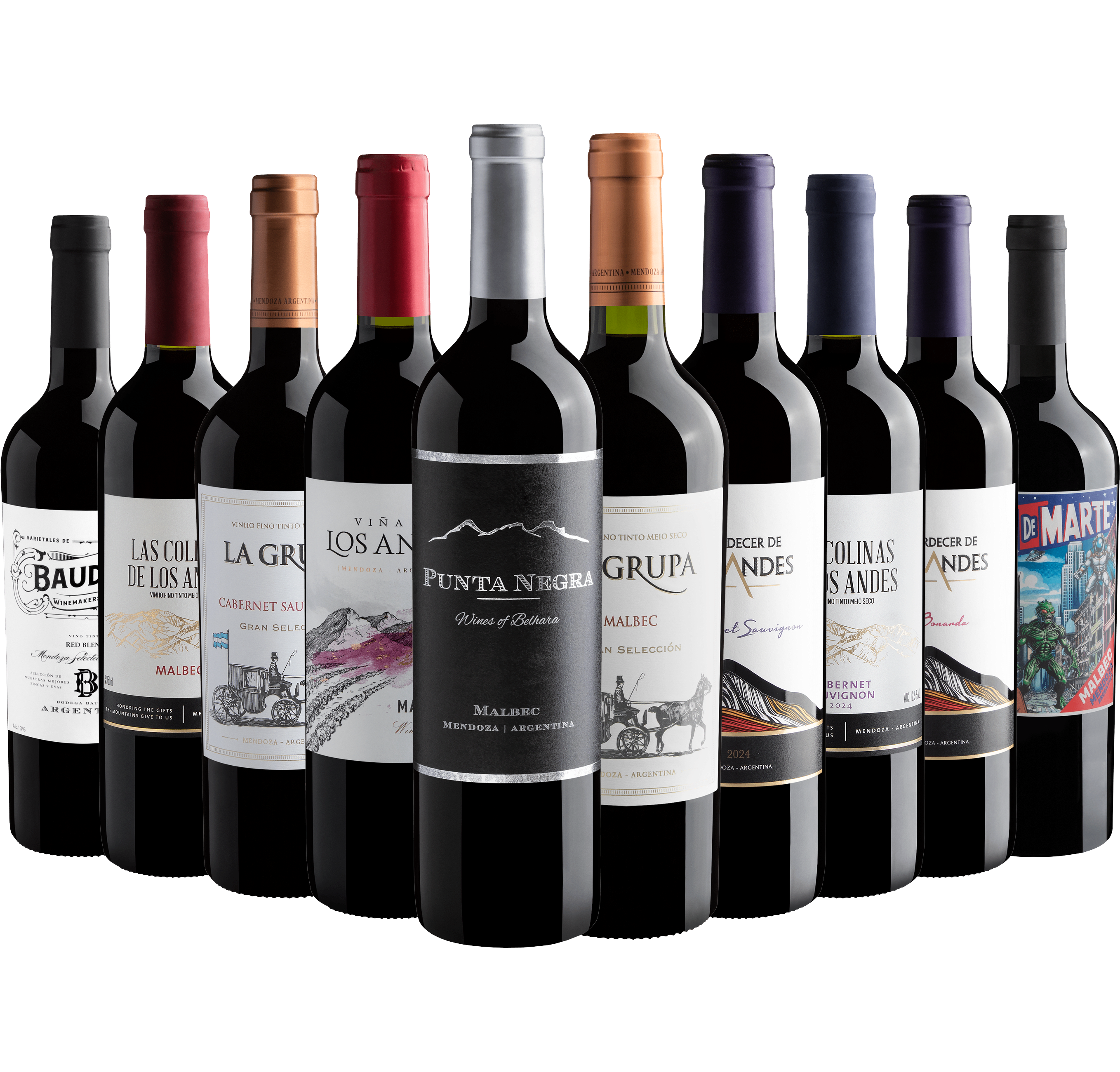 Kit 10 Argentinos por R$29,90 cada garrafa
