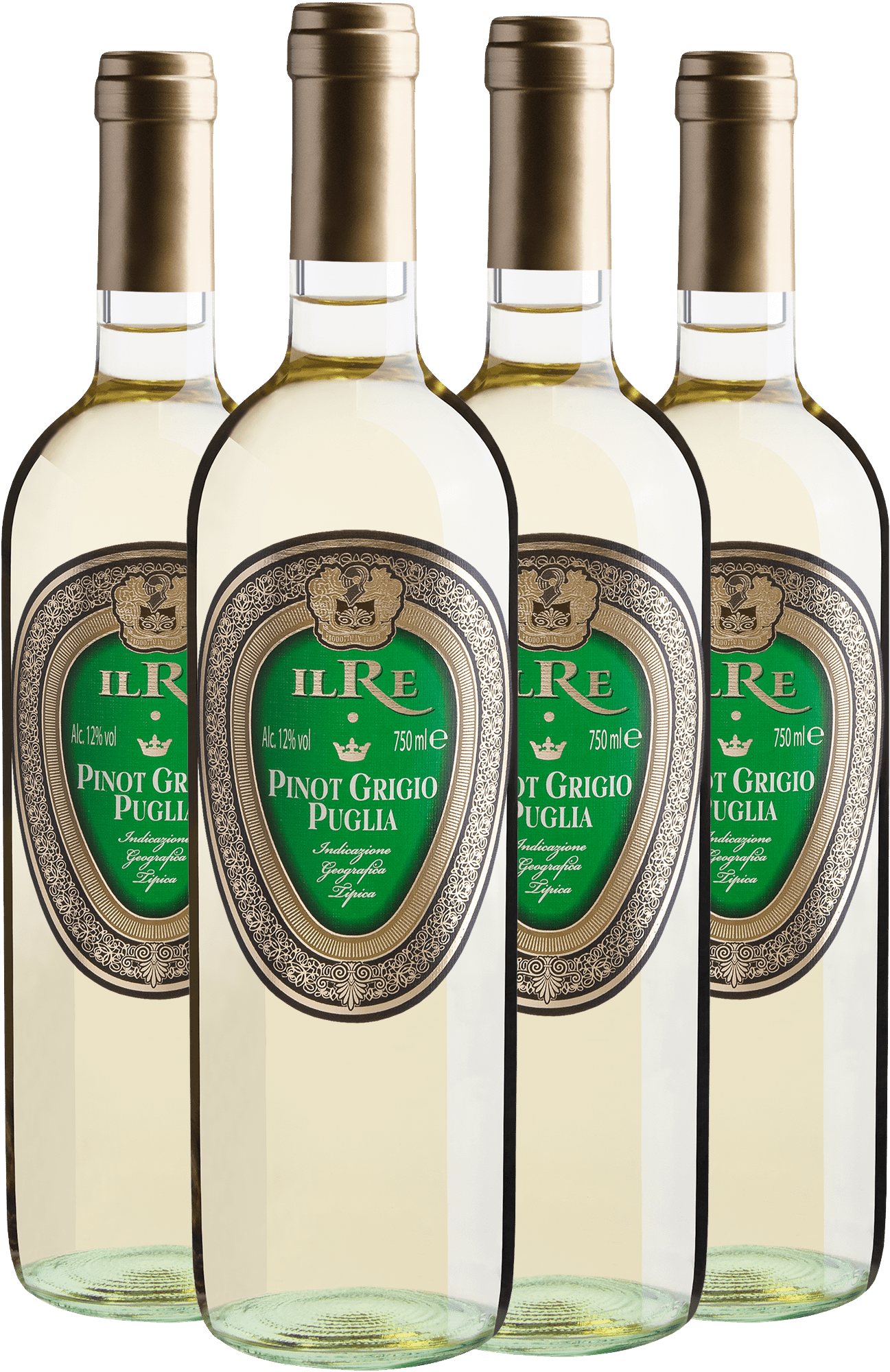 Kit 4 IL Re Pinot Grigio Puglia IGT + Frete Grátis*
